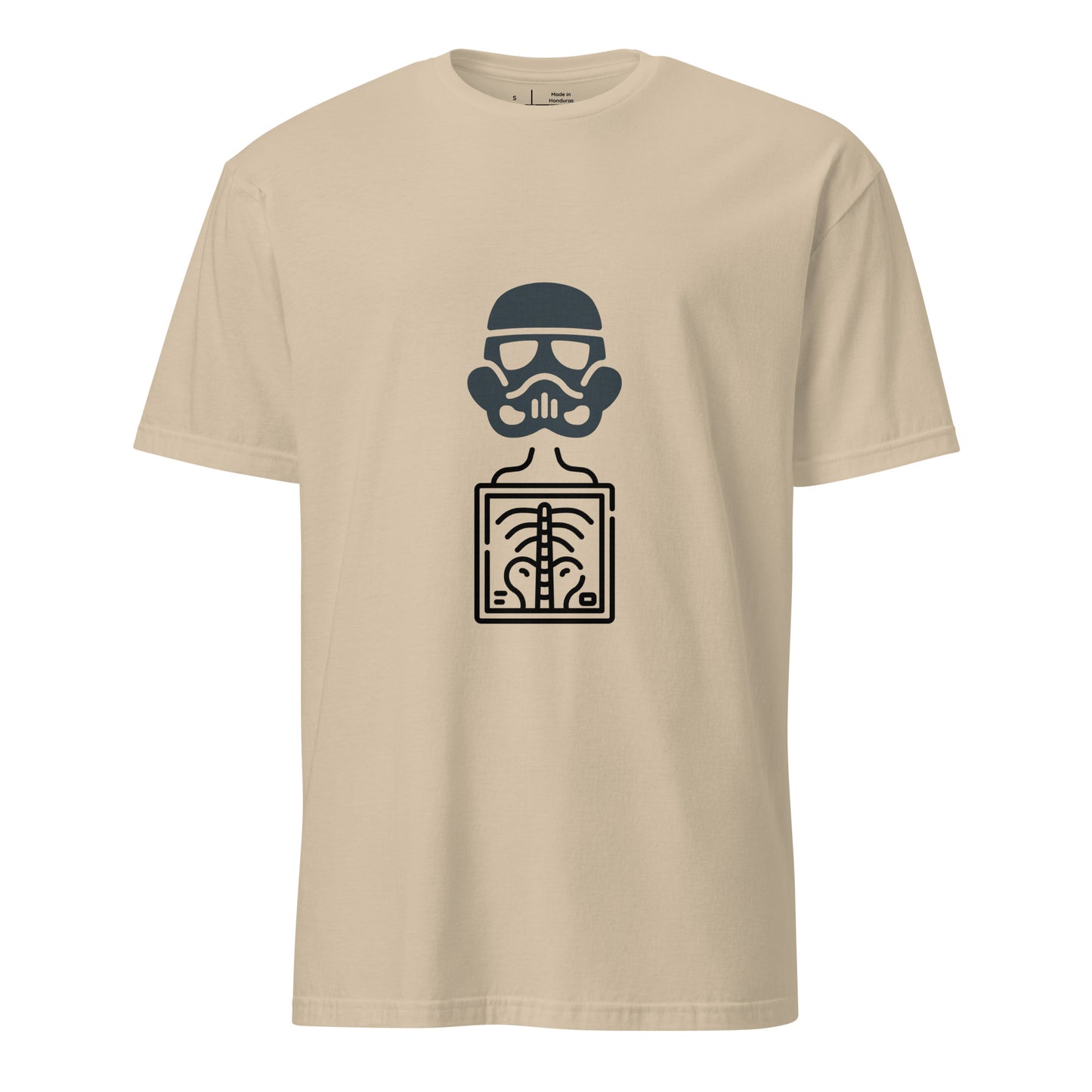 Trooper X - Behind The Armor - Short-Sleeve Unisex T-Shirt - Graphic Tee - Sand - Front
