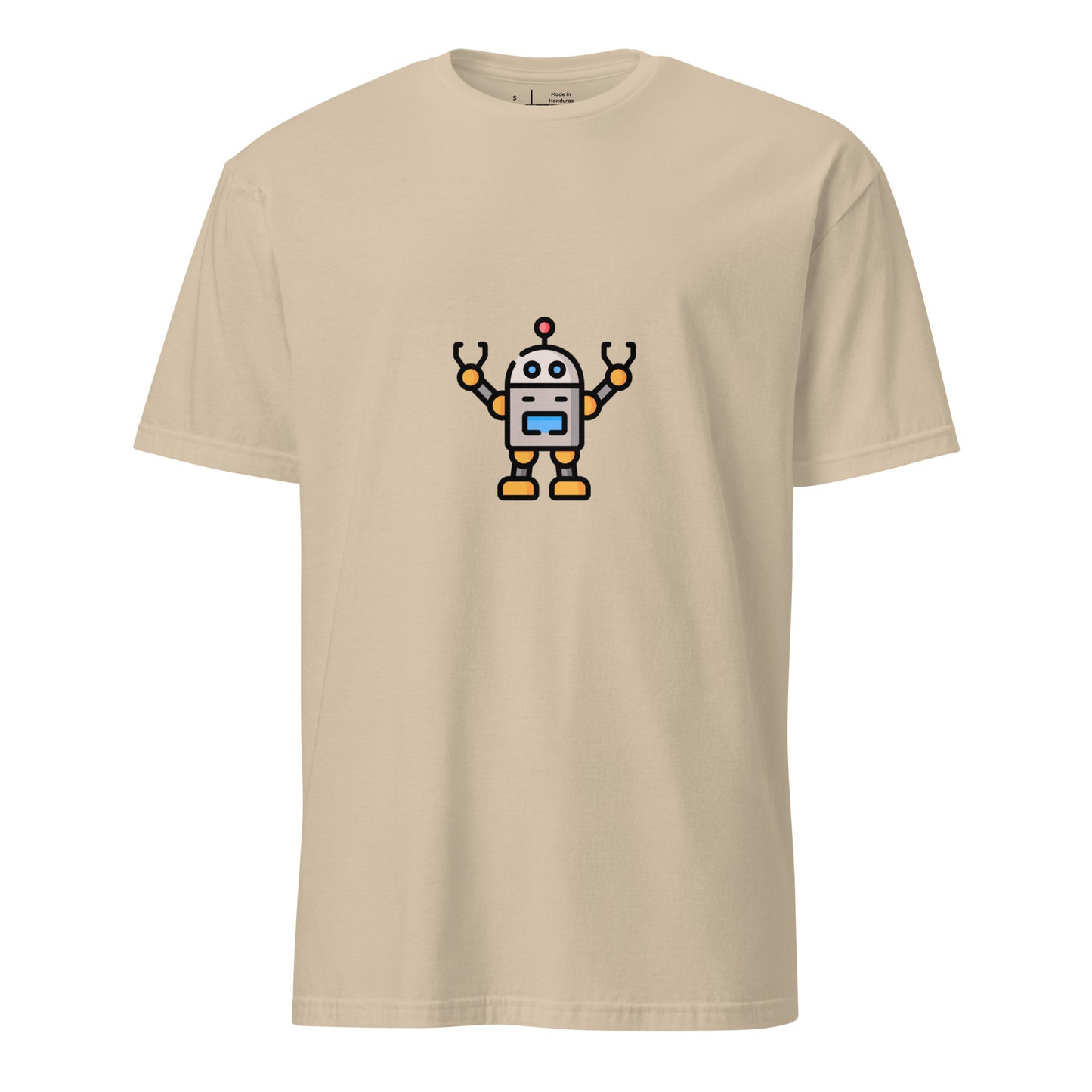 Robbie - Classic Space Guardian - Short-Sleeve Unisex T-Shirt - Graphic Tee - Sand - Front