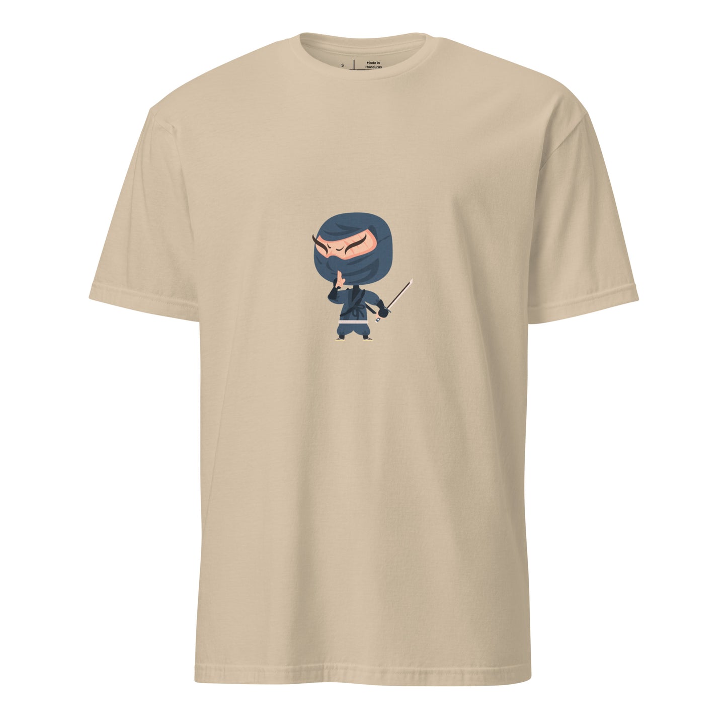 Ninja - Cartoon Ninja - Short-Sleeve Unisex T-Shirt - Graphic Tee - Sand - Front