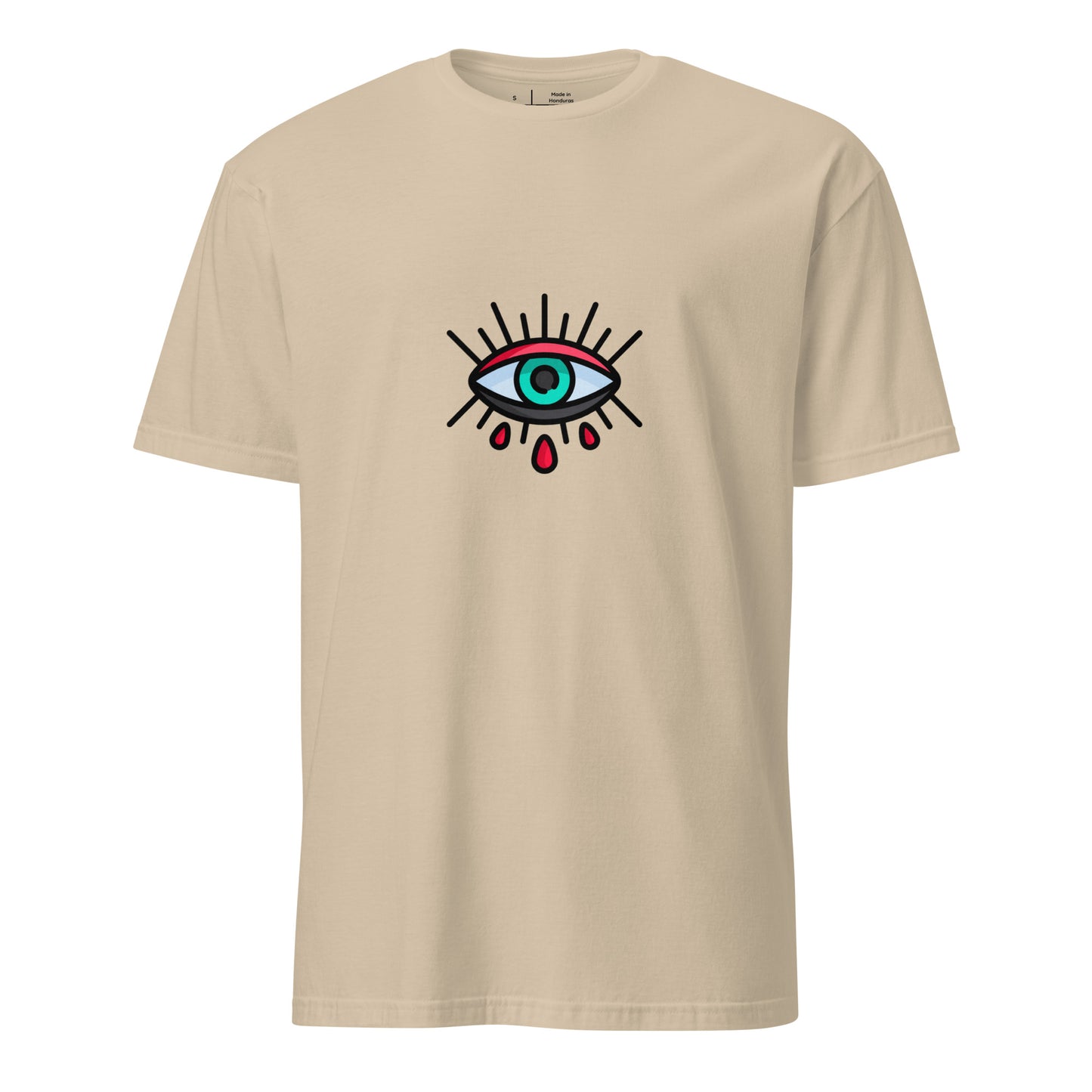 Eye - Minimalist Design - Short-Sleeve Unisex T-Shirt - Graphic Tee - Sand - Front 