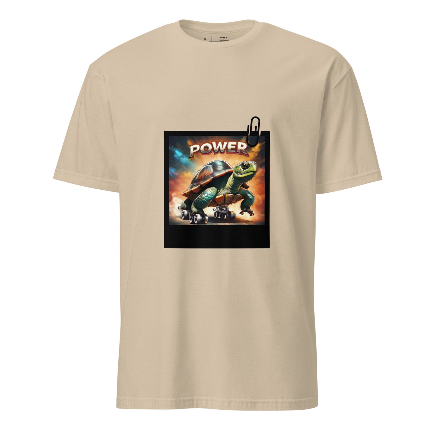 Turtle Power - Speed Meets Style - Short-Sleeve Unisex T-Shirt - Graphic Tee - Sand - Front