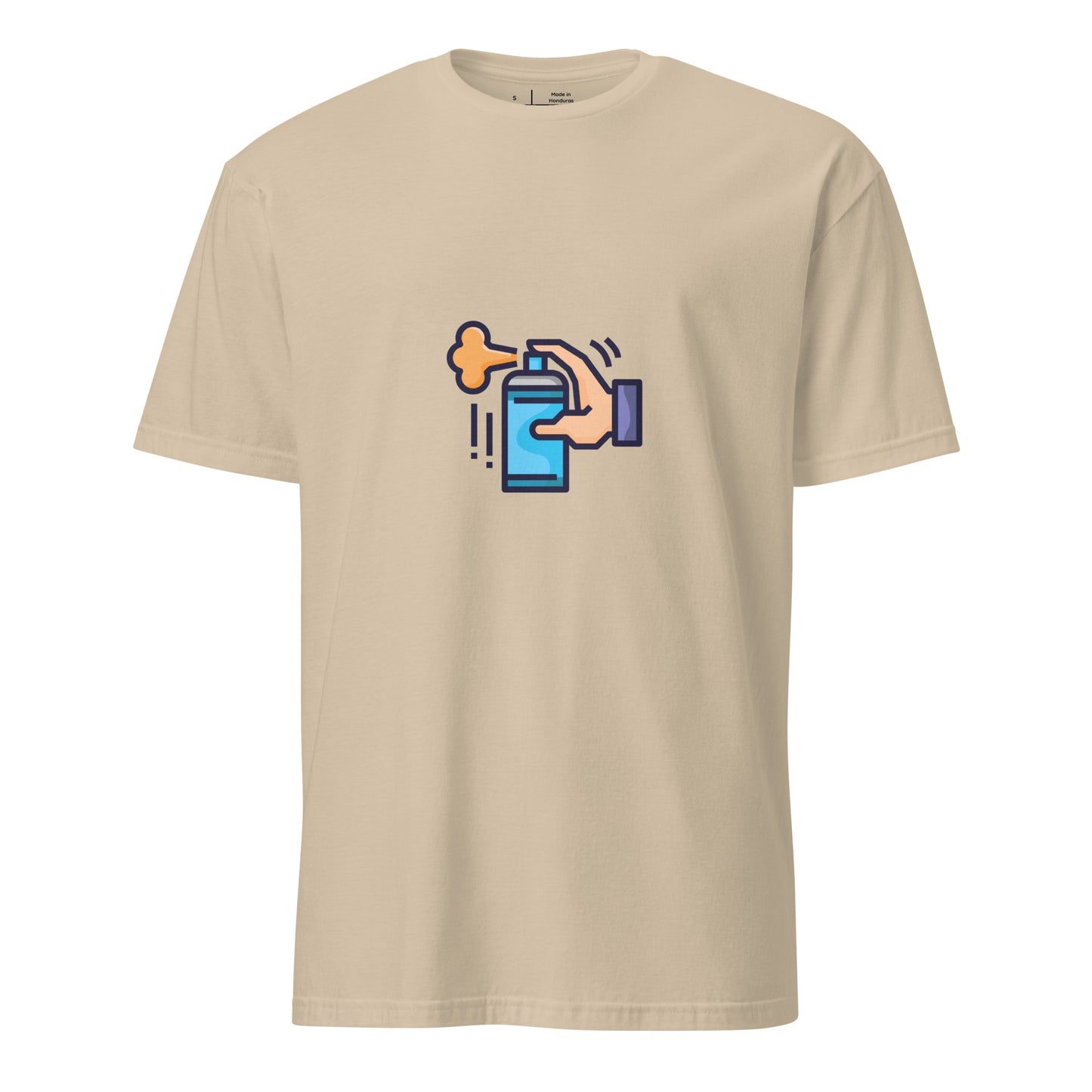 Tag Can - Graffiti Hand Style Tribute - Short-Sleeve Unisex T-Shirt - Graphic Tee - Sand - Front