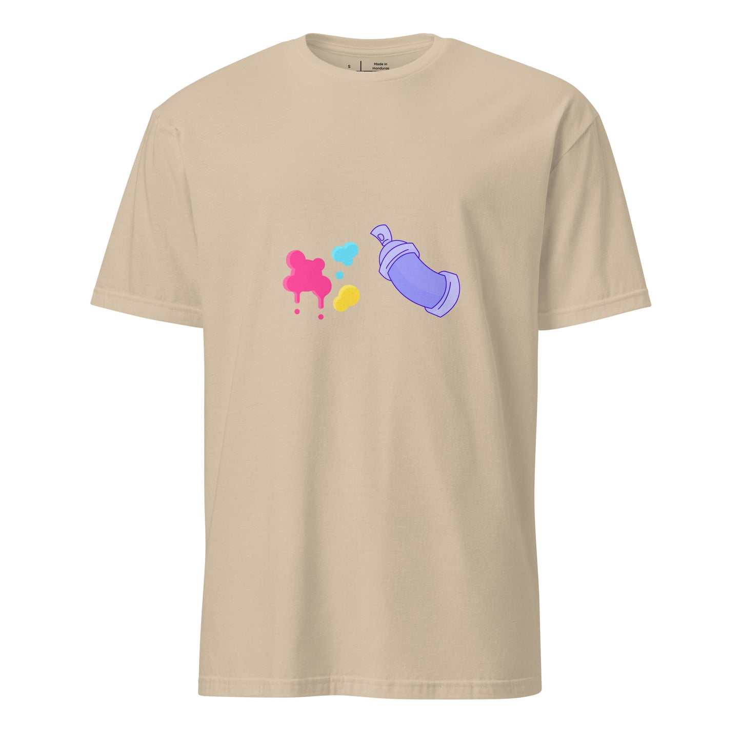 Spray Can - Global Graffiti Tribute - Short-Sleeve Unisex T-Shirt - Graphic Tee - Sand - Front
