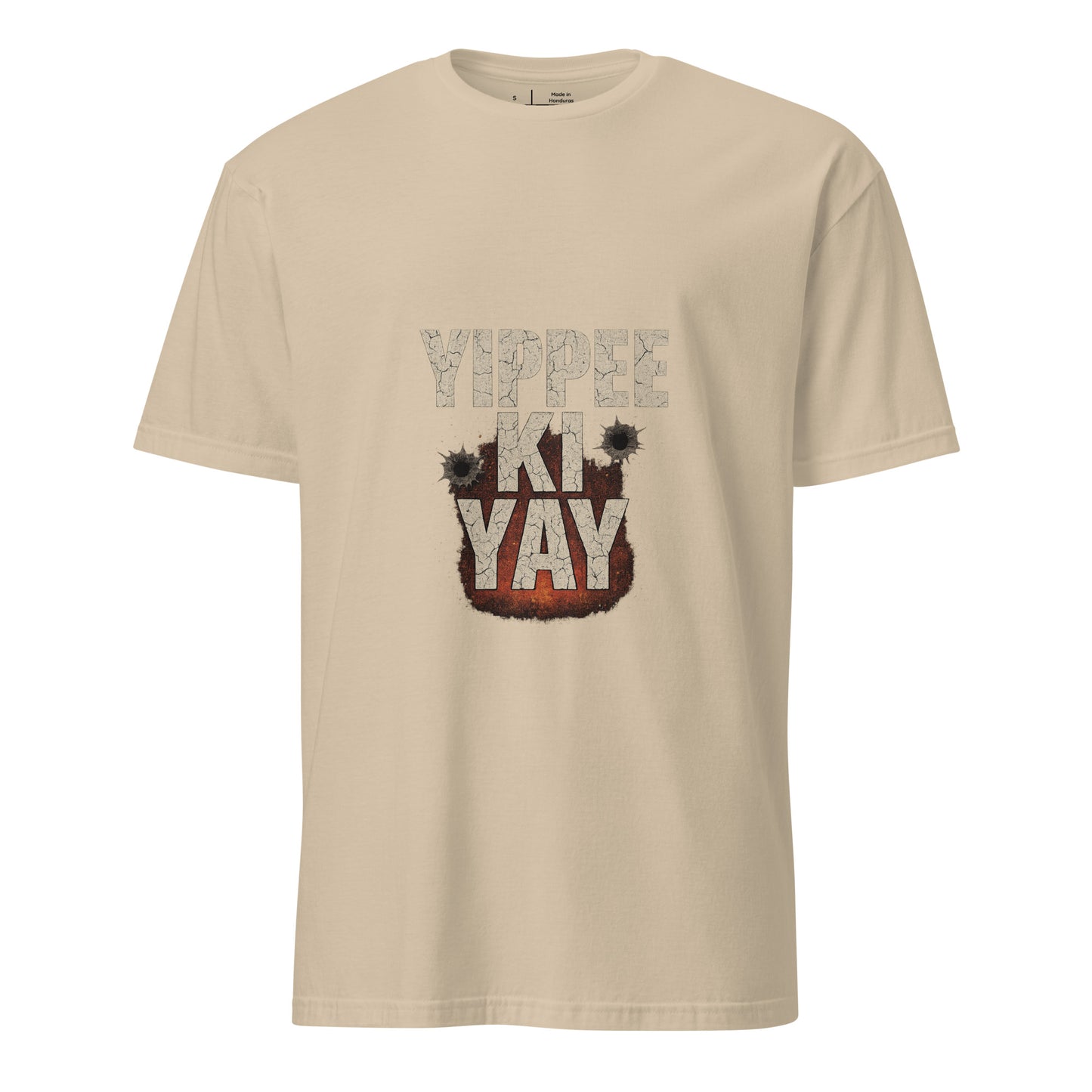 Yippee Ki Yay - 80's Nostalgia - Short-Sleeve Unisex T-Shirt - Graphic Tee - Sand - Front