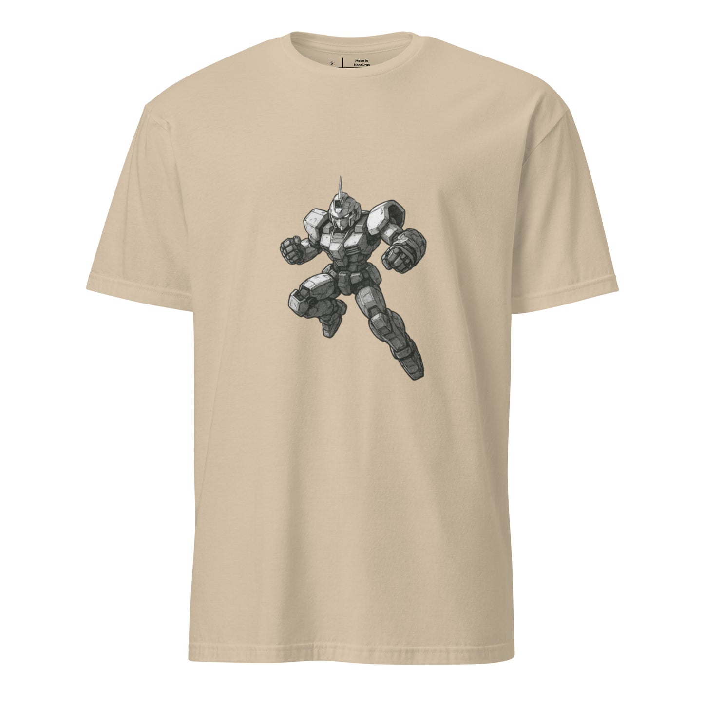 Vanguard Unit-09 - Mecha Warrior - Short-Sleeve Unisex T-Shirt - Graphic Tee - Sand - Front