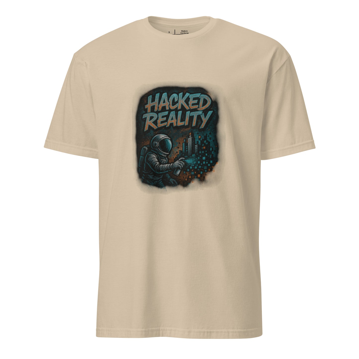 Hacked Reality - Creative Resistance - Short-Sleeve Unisex T-Shirt - Graphic Tee - Sand - Front