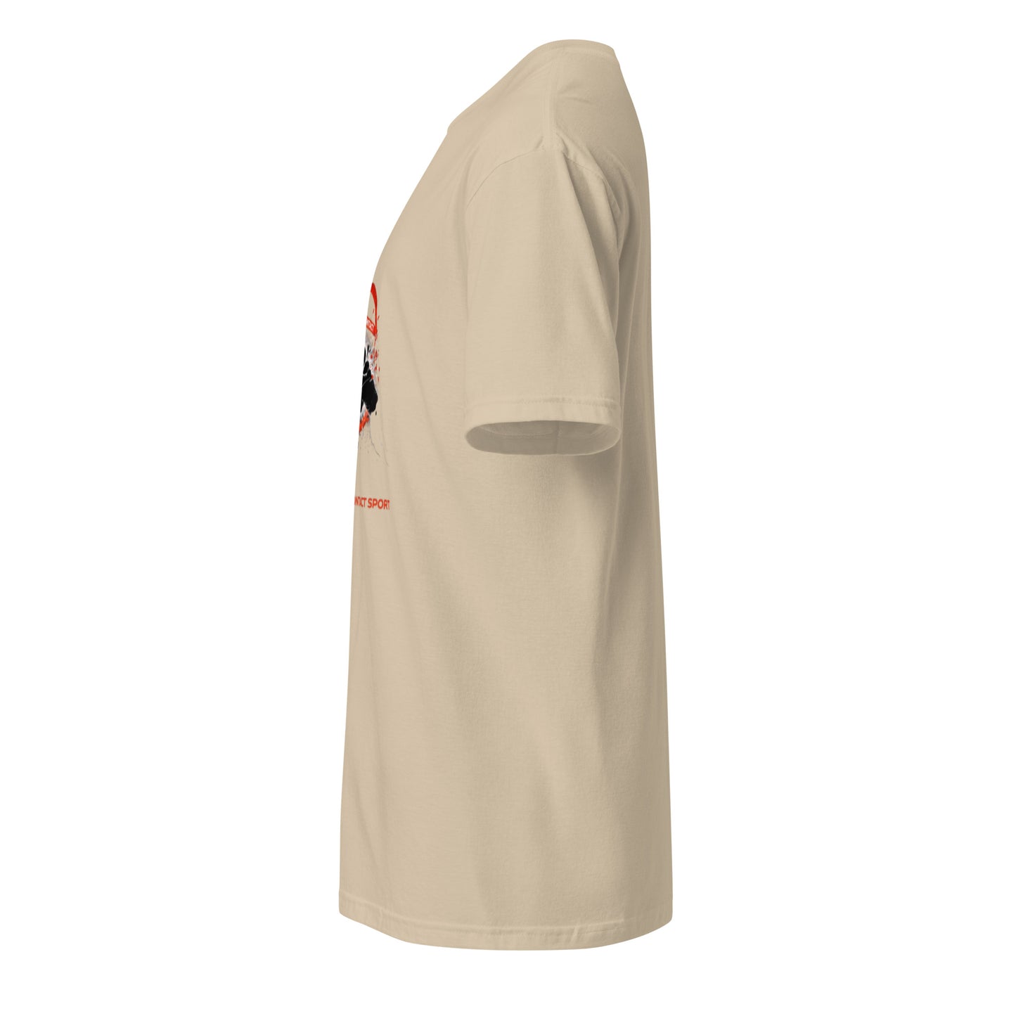 This Is A Contact Sport – Bold Sports - Short-Sleeve Unisex T-Shirt - Graphic Tee - Sand - Left side