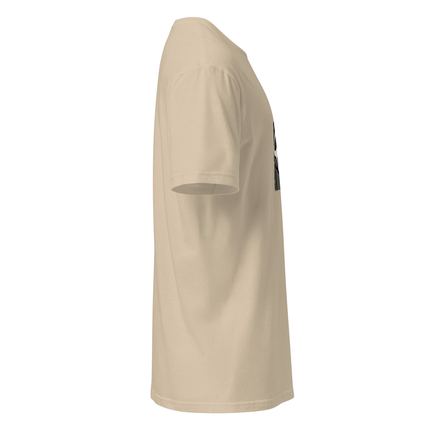 Ghost Hood - Cartoon Scream Style - Short-Sleeve Unisex T-Shirt - Graphic Tee - Sand - Right side