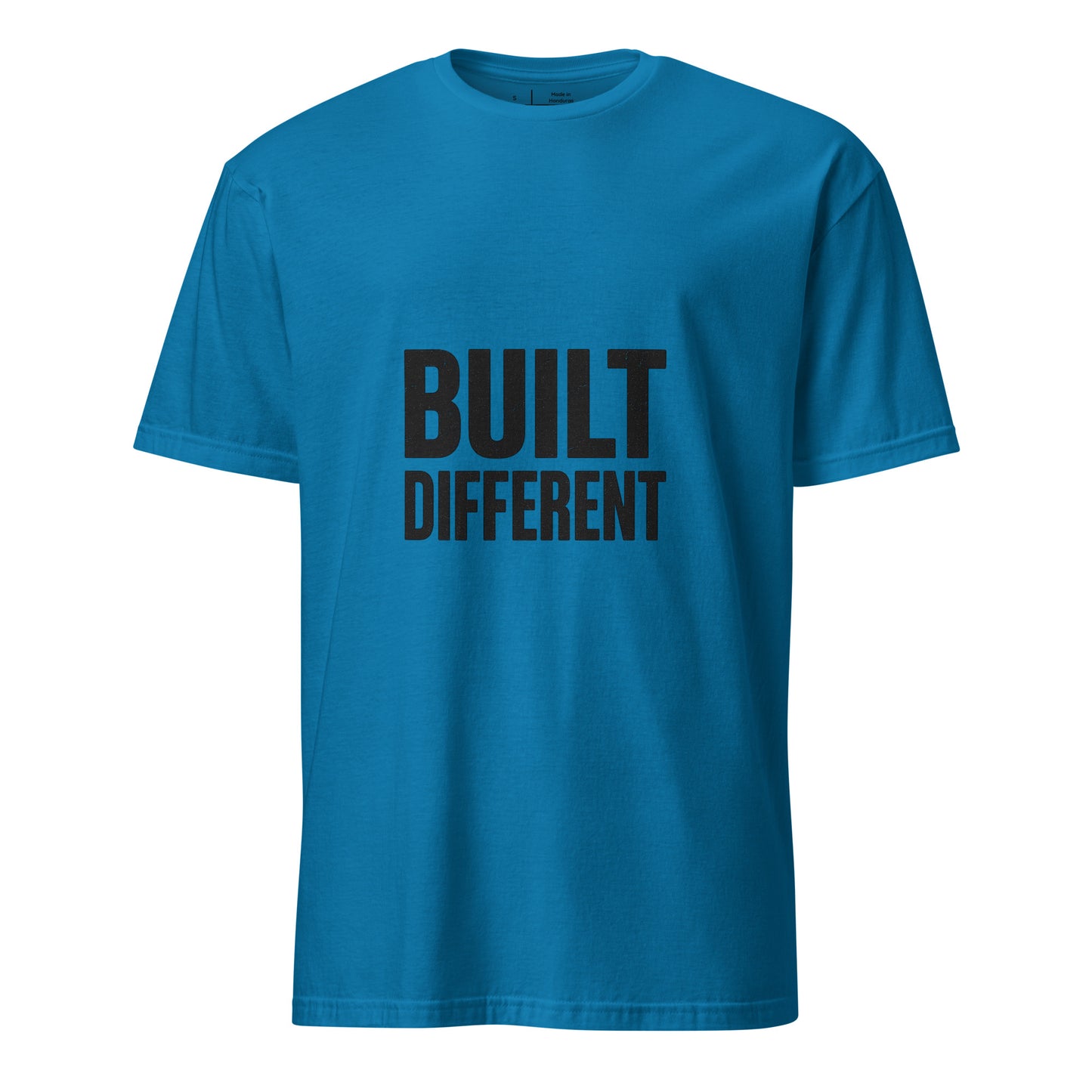 Built Different - Standout Statement - Short-Sleeve T-Shirt - Graphic Tee - Sapphire - Front