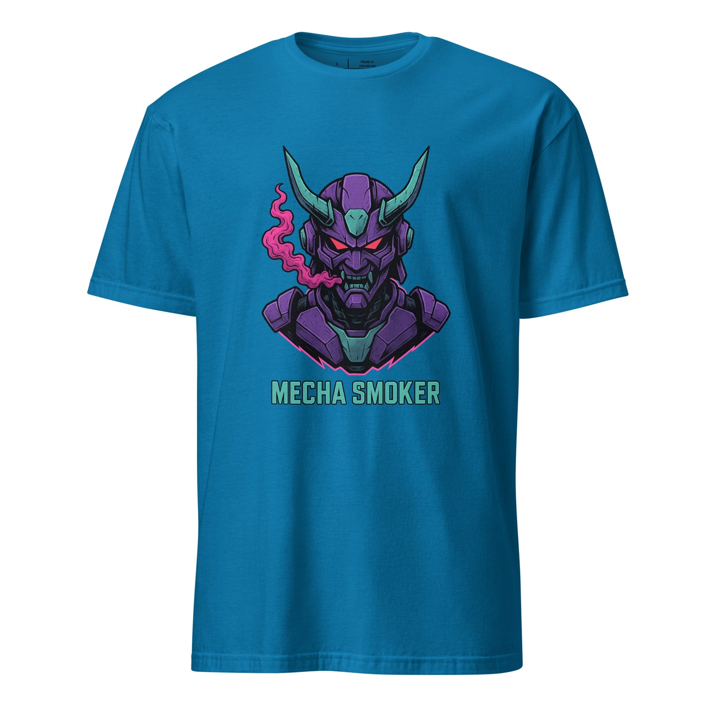 Mecha - Humanoid Mech - Short-Sleeve Unisex T-Shirt - Graphic Tee - Sapphire - Front