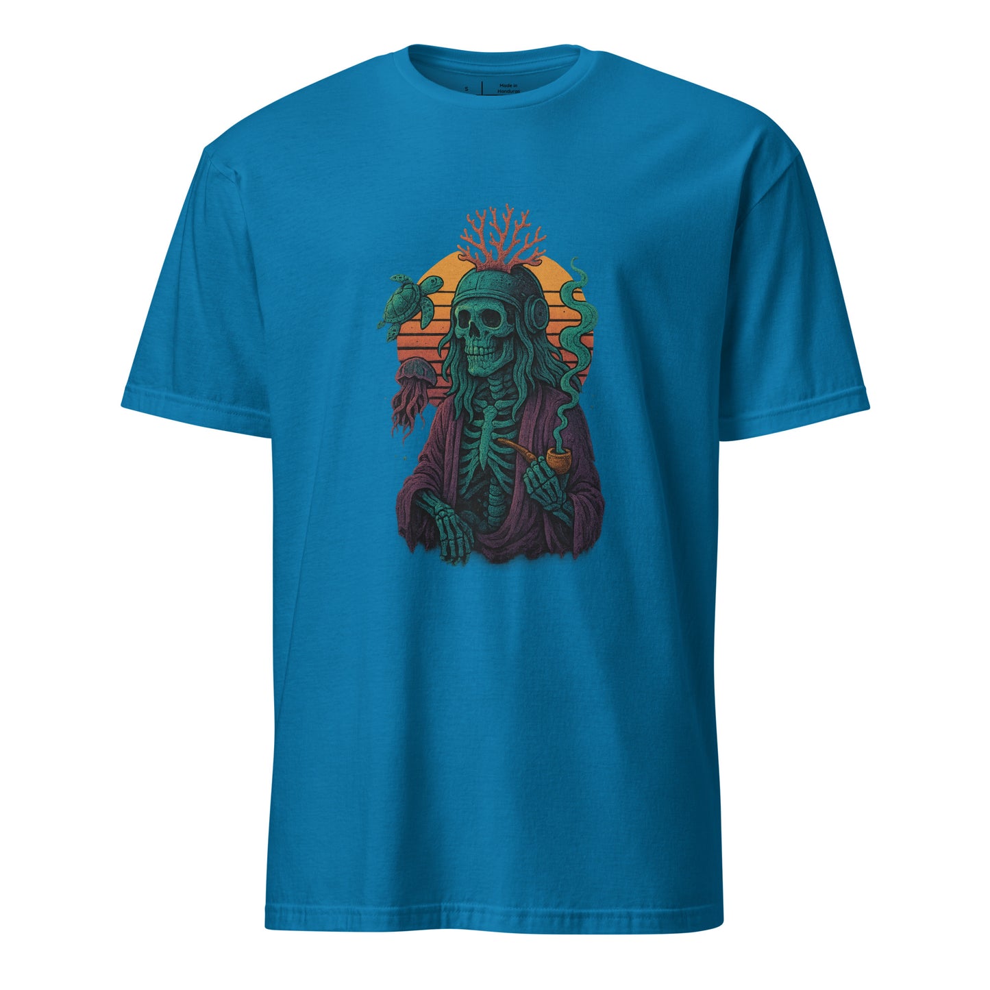 Peaceful Ancient - Timeless Calm - Short-Sleeve Unisex T-Shirt - Graphic Tee - Sapphire - Front