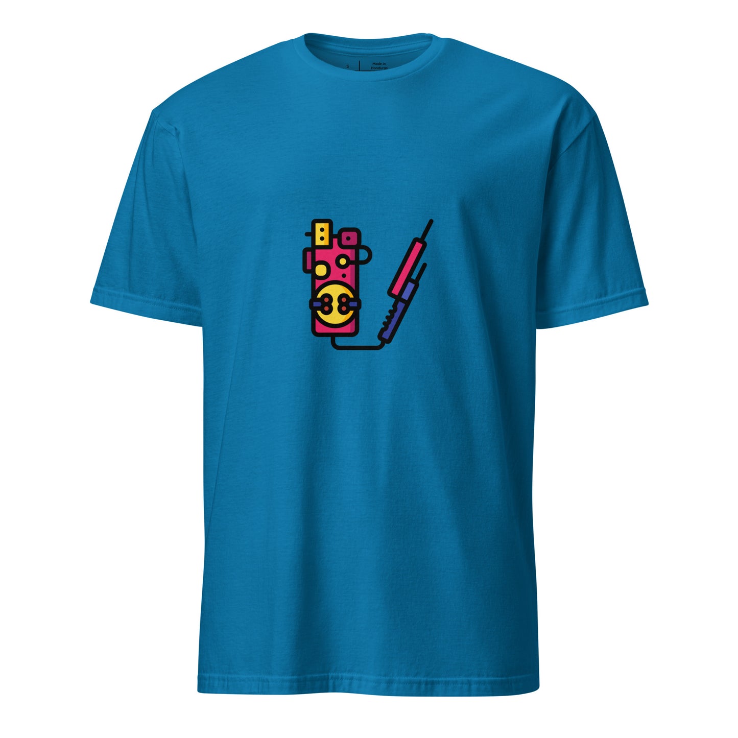 Proton Unit 2 - Futuristic Sci-Fi Gadget - Short-Sleeve Unisex T-Shirt - Graphic Tee - Sapphire - Front