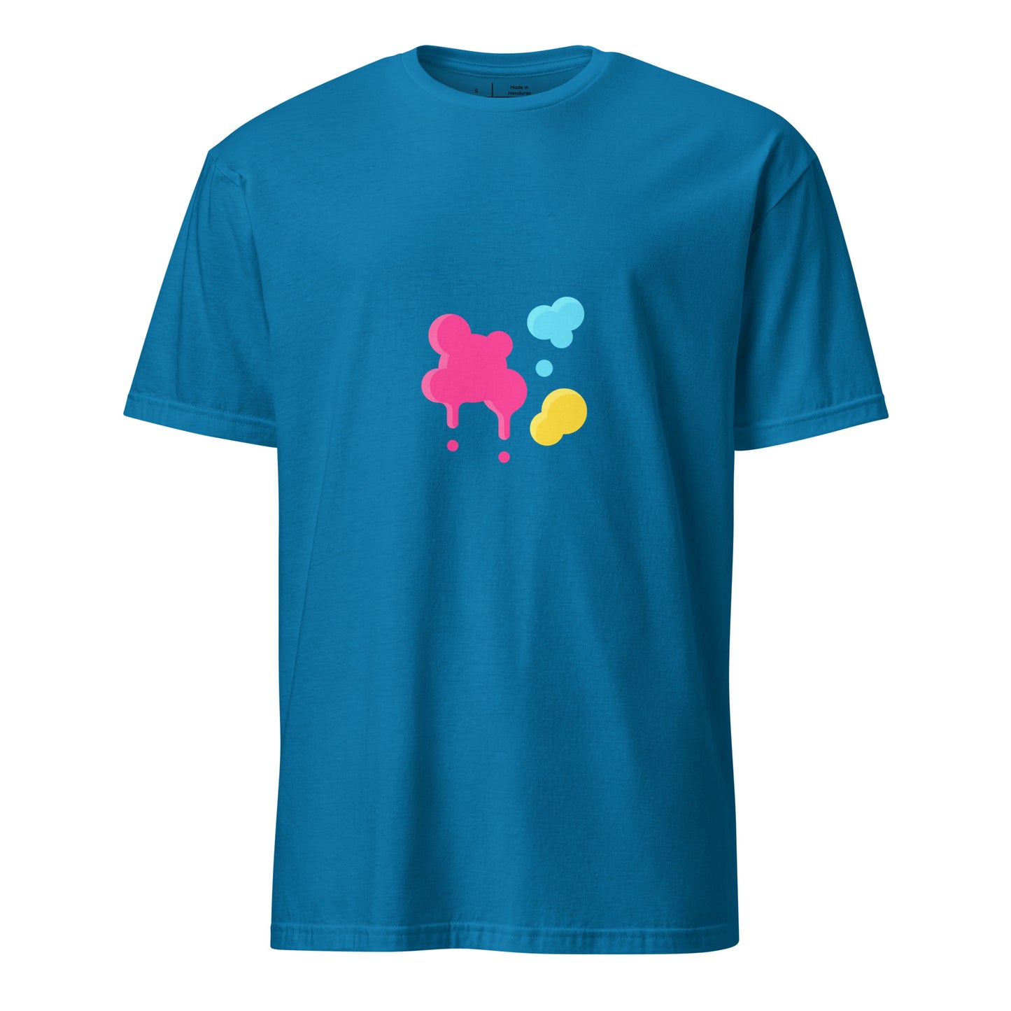Splat - Urban Paint Splash - Short-Sleeve Unisex T-Shirt - Graphic Tee - Sapphire - Front