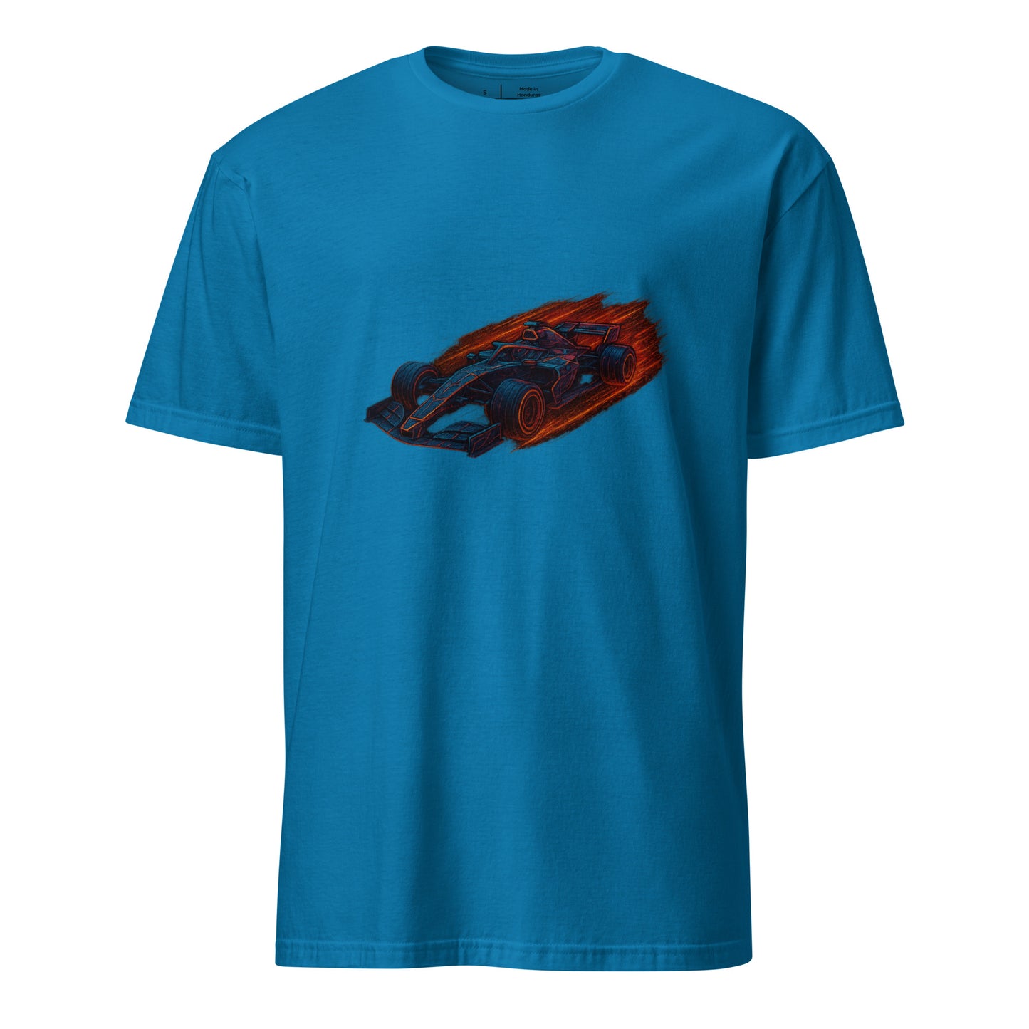 Cyber Formula Racer – The Future Of Speed - Short-Sleeve Unisex T-Shirt - Graphic Tee - Sapphire - Front 