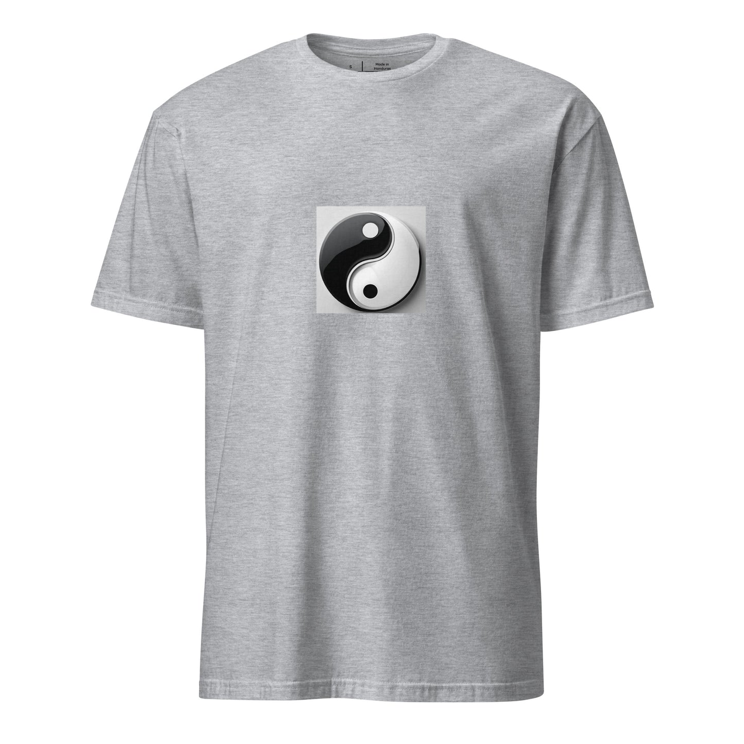 Yinyang - Iconic Taoist Symbol - Short-Sleeve Unisex T-Shirt - Graphic Tee - Sport Grey - Front
