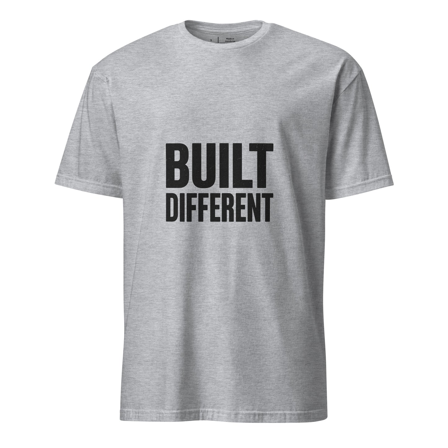 Built Different - Standout Statement - Short-Sleeve T-Shirt - Graphic Tee - Sport Grey - Front