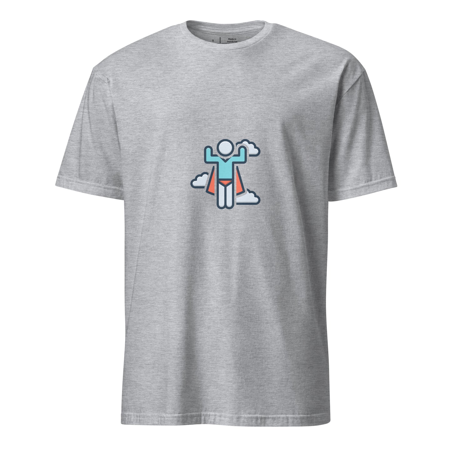 Hero - Up, Up And Away! - Short-Sleeve Unisex T-Shirt - Graphic Tee - Sport Grey - Front 