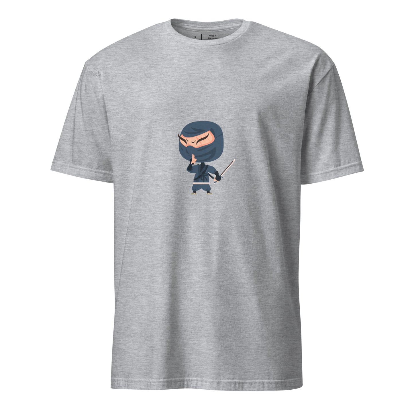 Ninja - Cartoon Ninja - Short-Sleeve Unisex T-Shirt - Graphic Tee - Sport Grey - Front