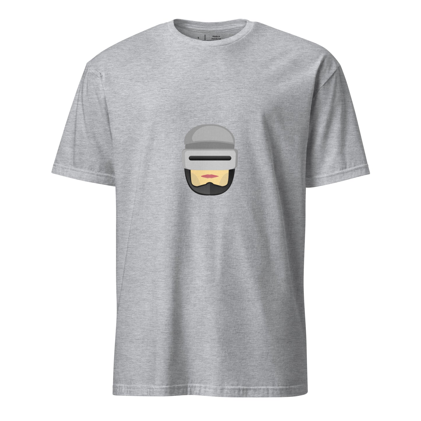 R Cop - Retro Future Justice - Short-Sleeve Unisex T-Shirt - Graphic Tee - Sport Grey - Front