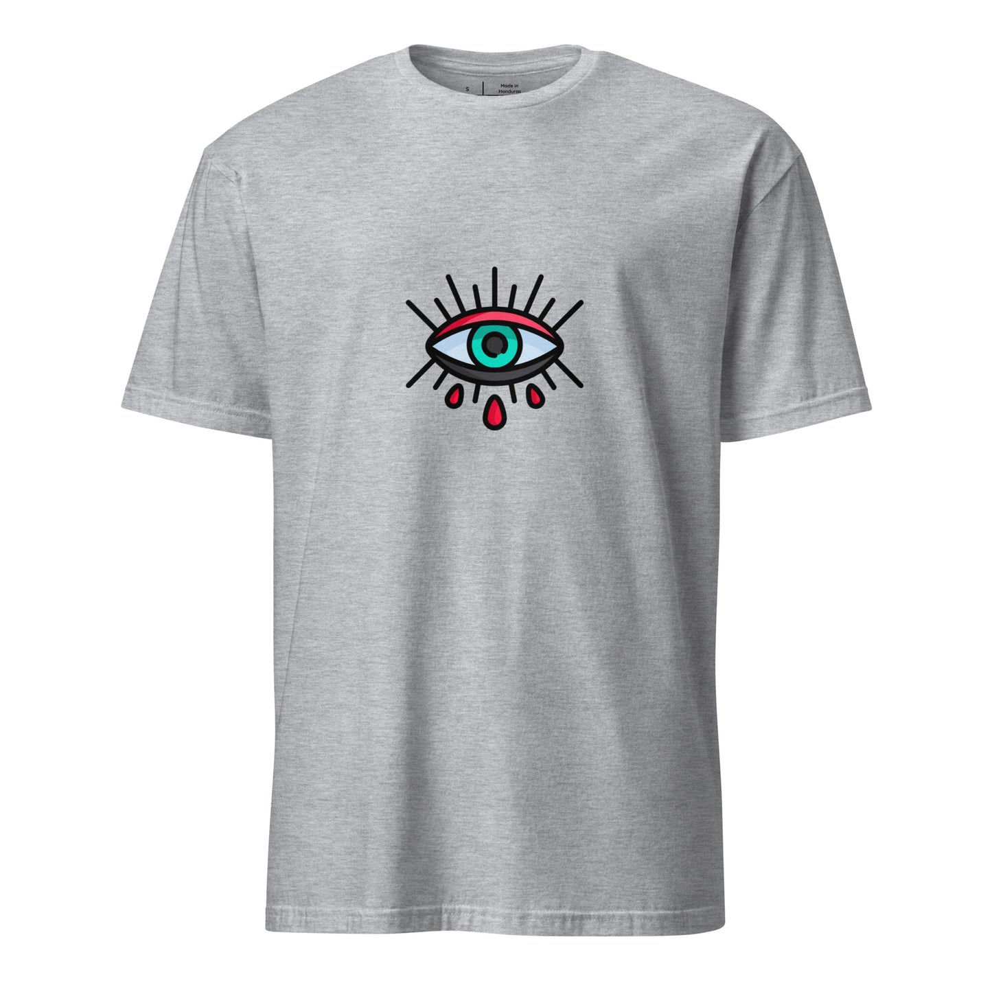 Eye - Minimalist Design - Short-Sleeve Unisex T-Shirt - Graphic Tee - Sport Grey - Front 