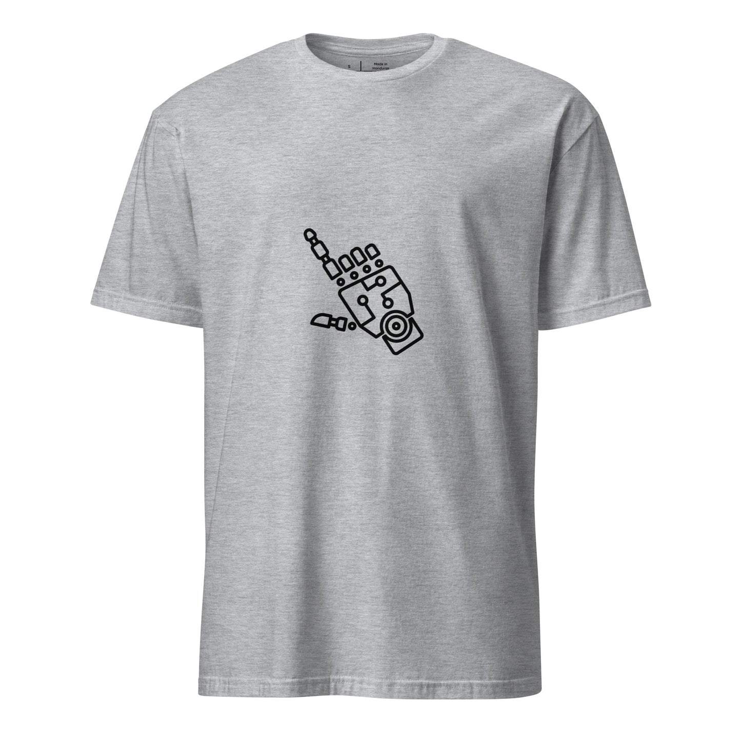The Hand Of Bot - Digital Gesture - Short-Sleeve Unisex T-Shirt - Graphic Tee - Sport Grey - Front