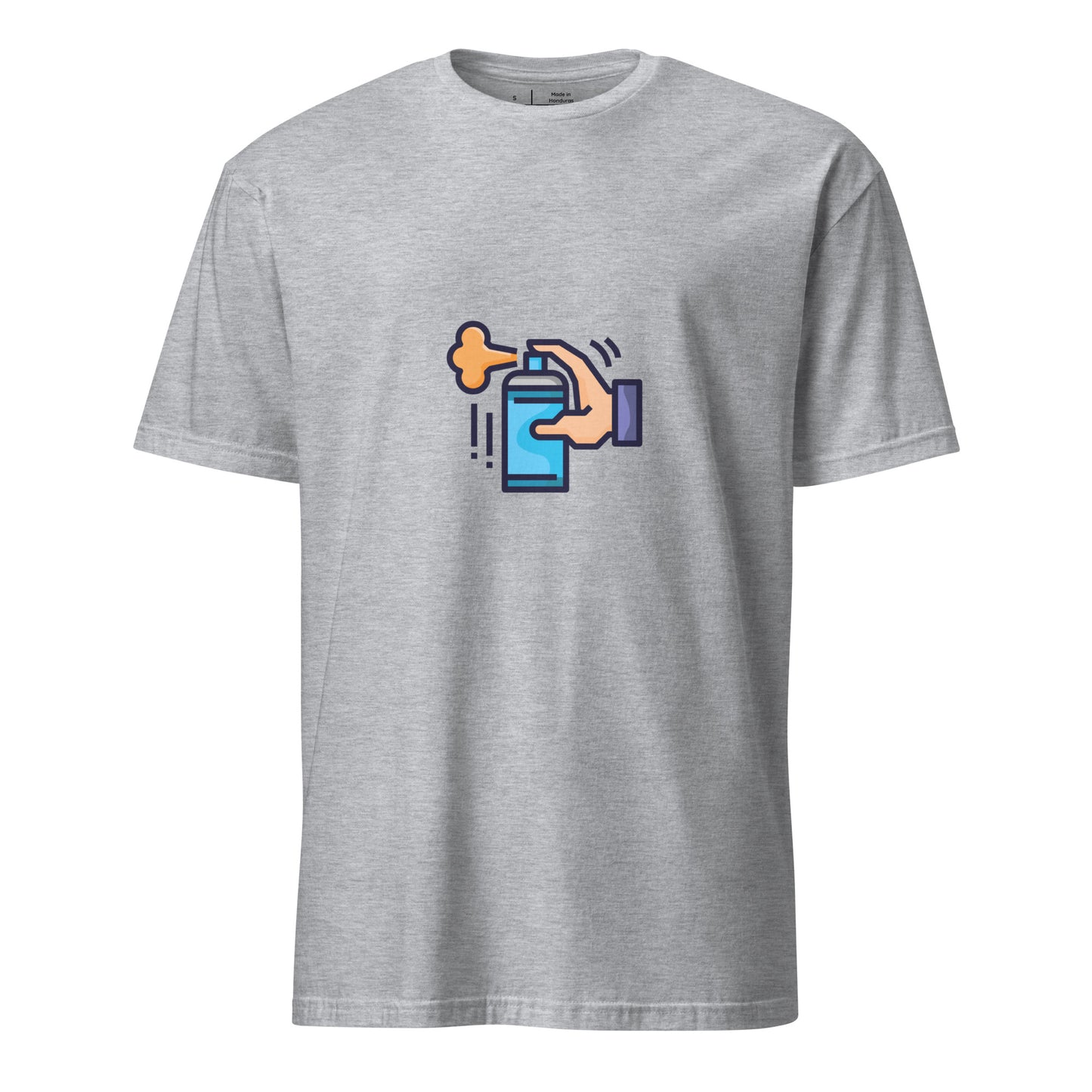 Tag Can - Graffiti Hand Style Tribute - Short-Sleeve Unisex T-Shirt - Graphic Tee - Sport Grey - Front