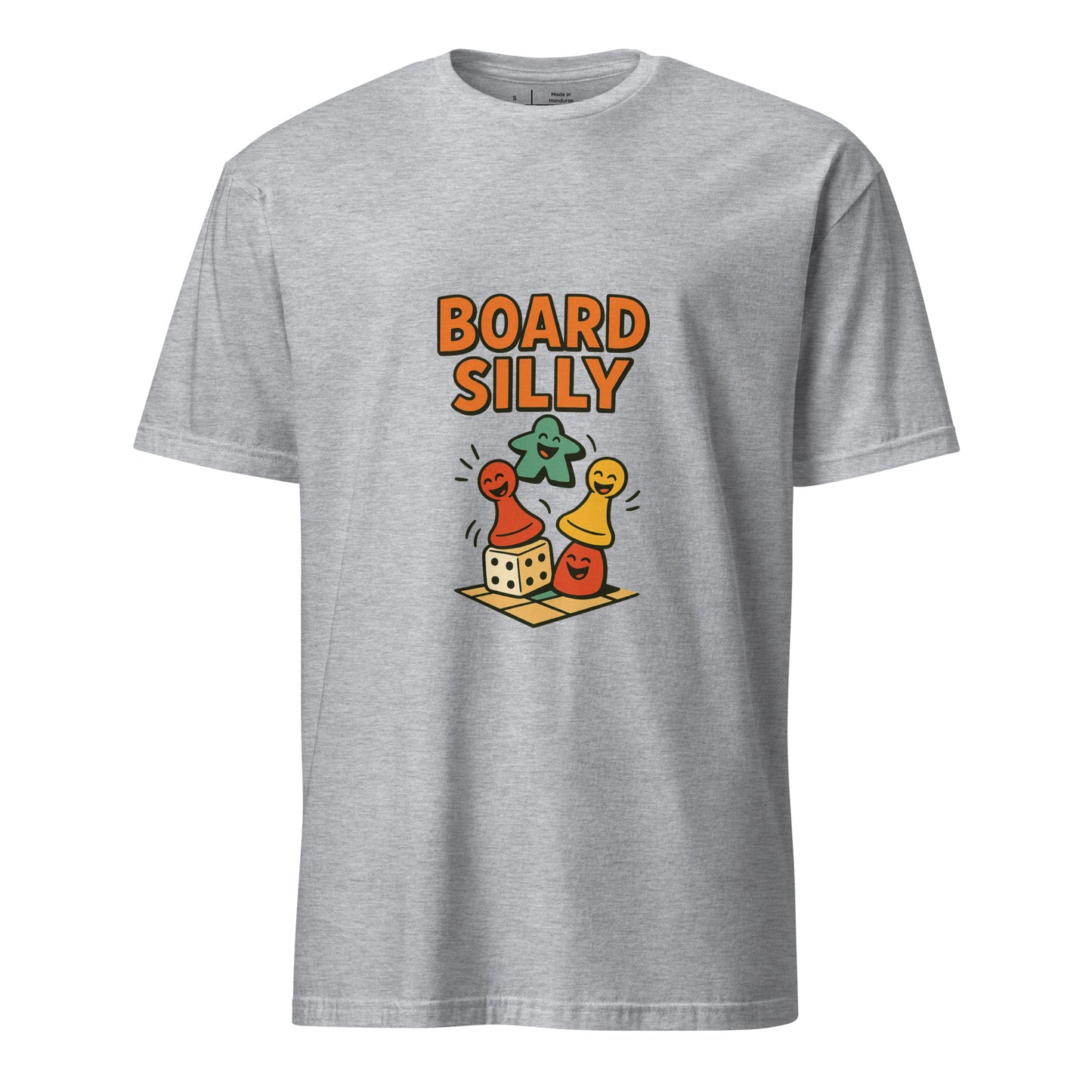 Board Silly – Ultimate Board Game - Short-Sleeve Unisex T-Shirt - Graphic Tee - Sport Grey - Front
