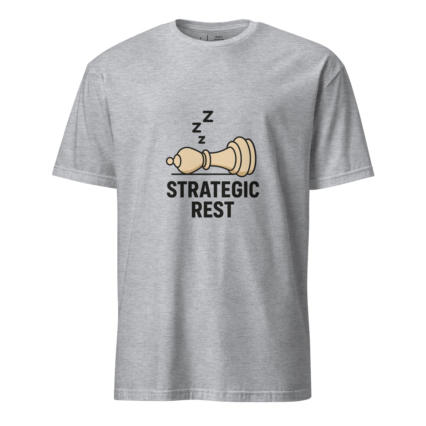 Strategic Rest – The Smart Way To Recharge - Short-Sleeve Unisex T-Shirt - Graphic Tee - Sport Grey - Front