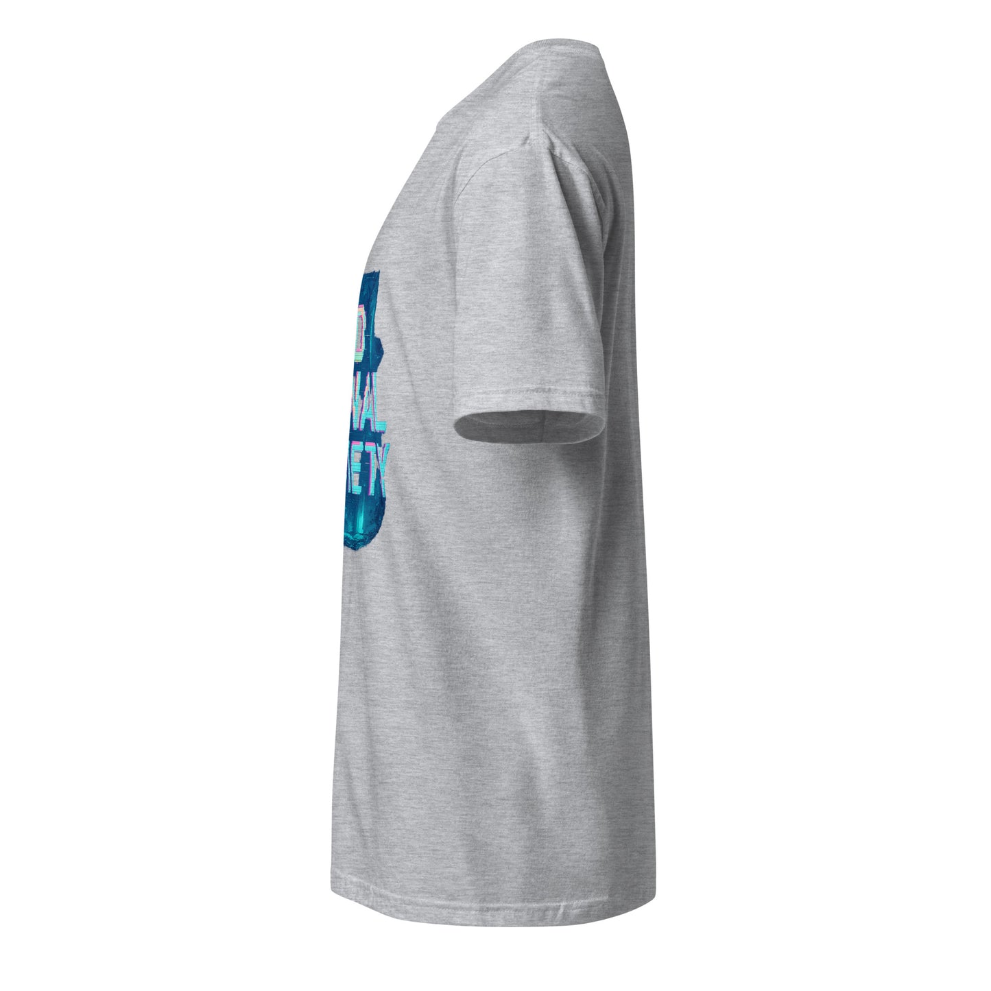 No Signal Society - Digital Detox - Short-Sleeve Unisex T-Shirt - Graphic Tee - Sport Grey - Left side