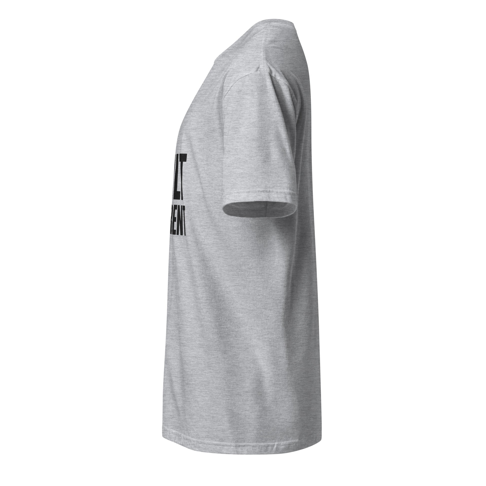 Built Different - Standout Statement - Short-Sleeve T-Shirt - Graphic Tee - Sport Grey - Left side