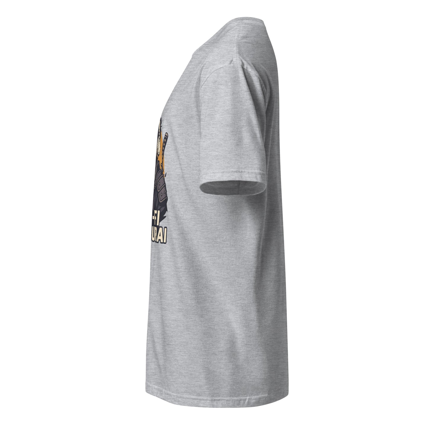 Lo-Fi Samurai - Modern-Day Ronin - Short-Sleeve Unisex T-Shirt - Graphic Tee - Sport Grey - Left side