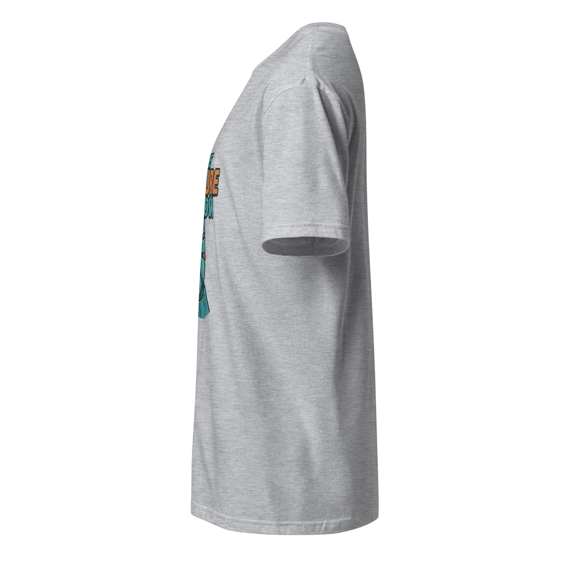 The Future Is Now - Futuristic Neon Tech - Short-Sleeve Unisex T-Shirt - Graphic Tee - Sport Grey - Left side