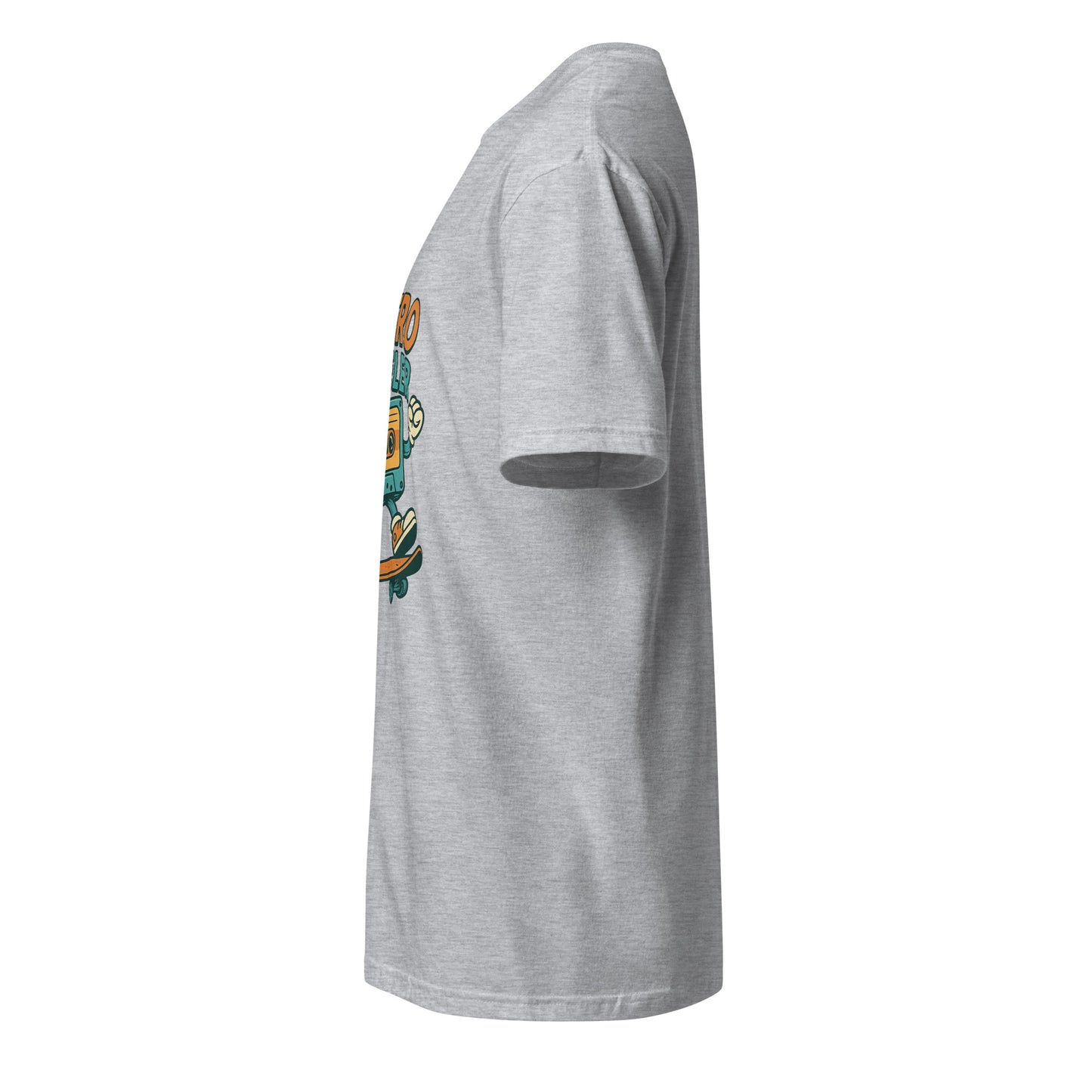 Retro Reveler - Nostalgic Nod - Short-Sleeve Unisex T-Shirt - Graphic Tee - Sport Grey - Left side