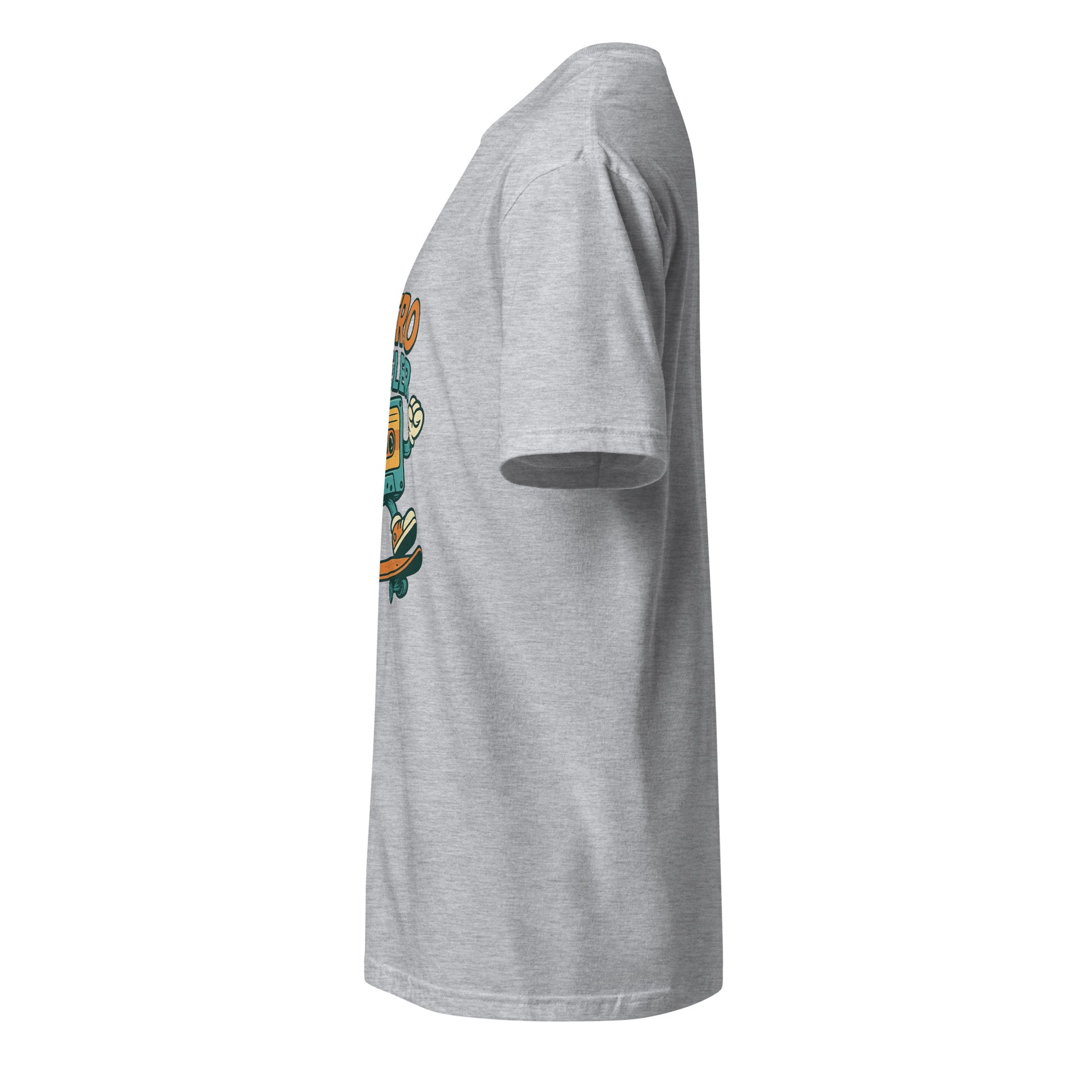 Retro Reveler - Nostalgic Nod - Short-Sleeve Unisex T-Shirt - Graphic Tee - Sport Grey - Left side
