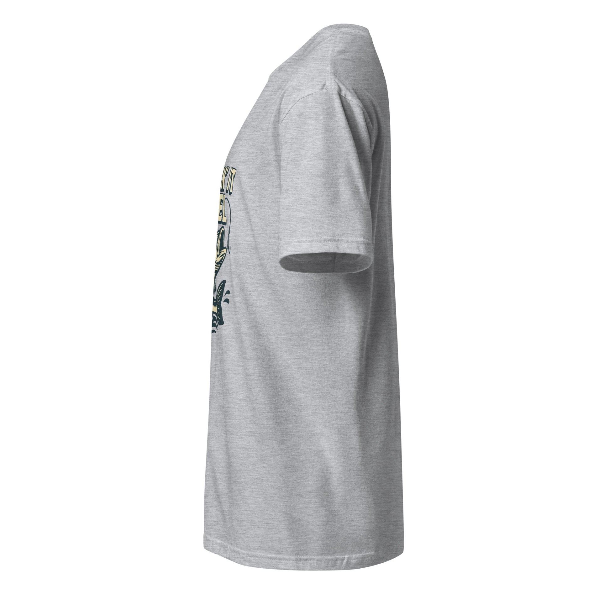Keepin It Reel - Fishing Slogan - Short-Sleeve Unisex T-Shirt - Graphic Tee - Sport Grey - Left side