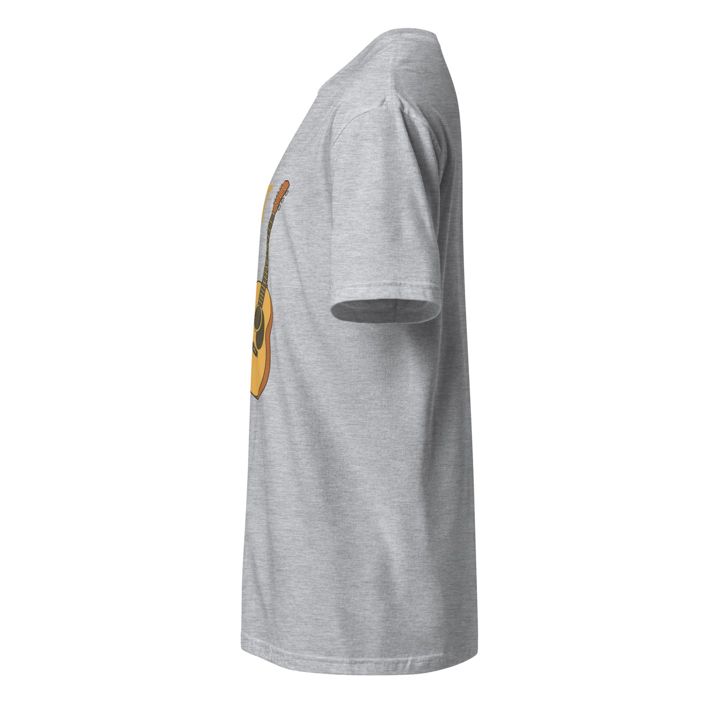 One More - Guitarist - Short-Sleeve Unisex T-Shirt - Graphic Tee - Sport Grey - Left side