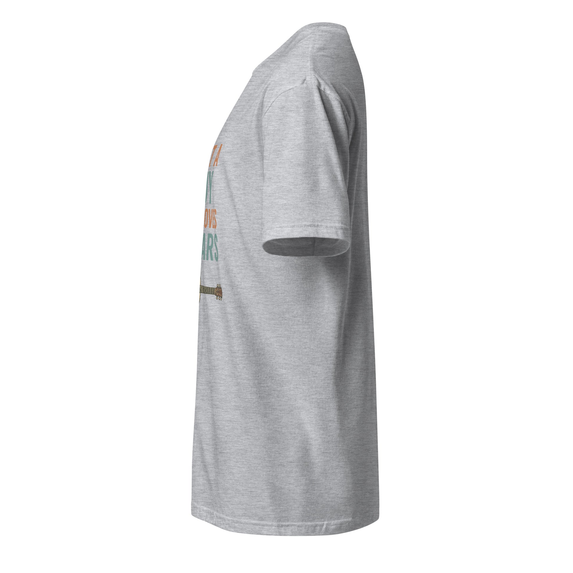 Loves Guitars - Guitarist - Short-Sleeve Unisex T-Shirt - Graphic Tee - Sport Grey - Left side