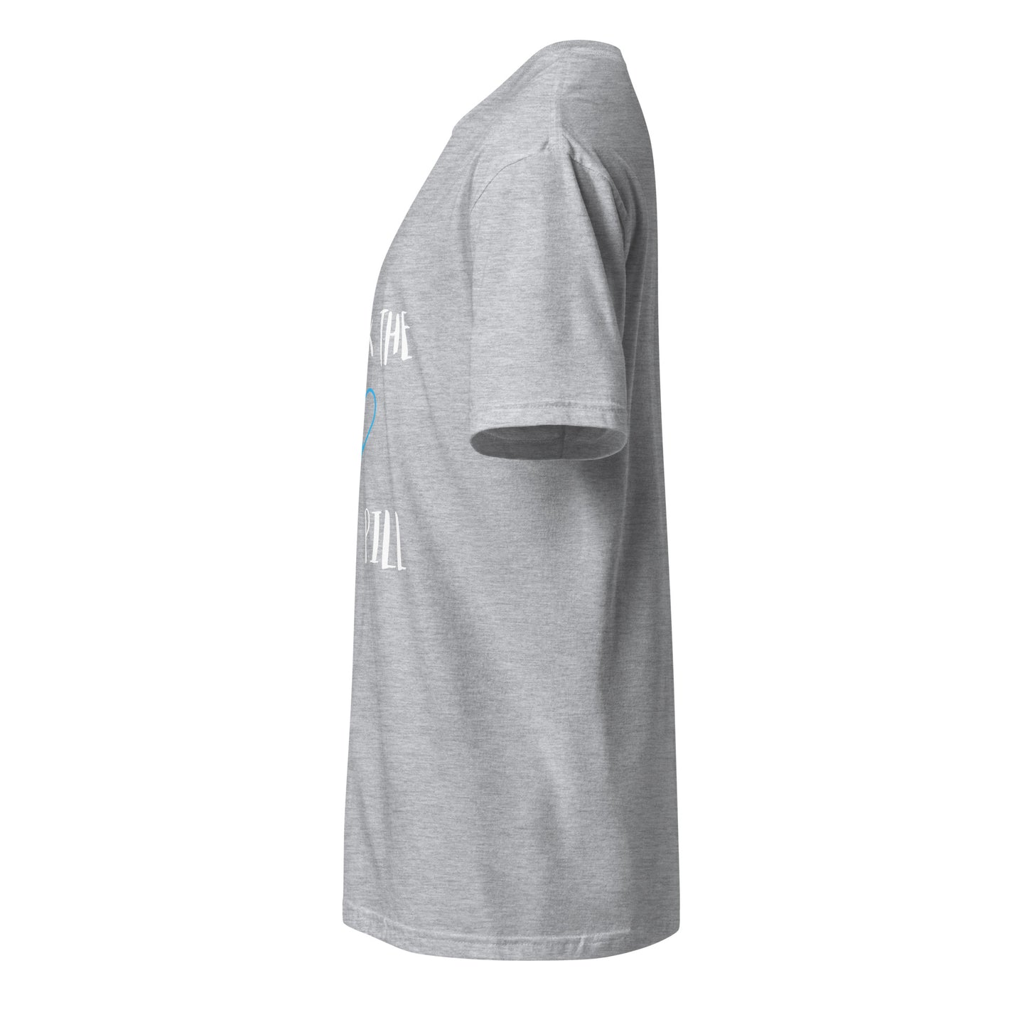 The Blue Pill - Sci-Fi Tribute - Short-Sleeve Unisex T-Shirt - Graphic Tee - Sport Grey - Left side