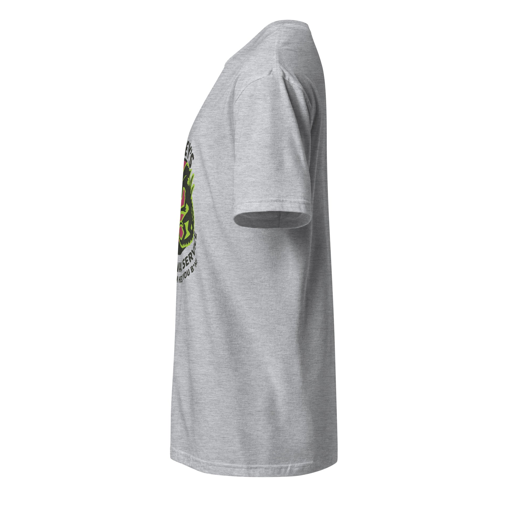 Ripley’s Bug Removal Service – Sci-Fi Parody - Short-Sleeve Unisex T-Shirt - Graphic Tee - Sport Grey - Left side