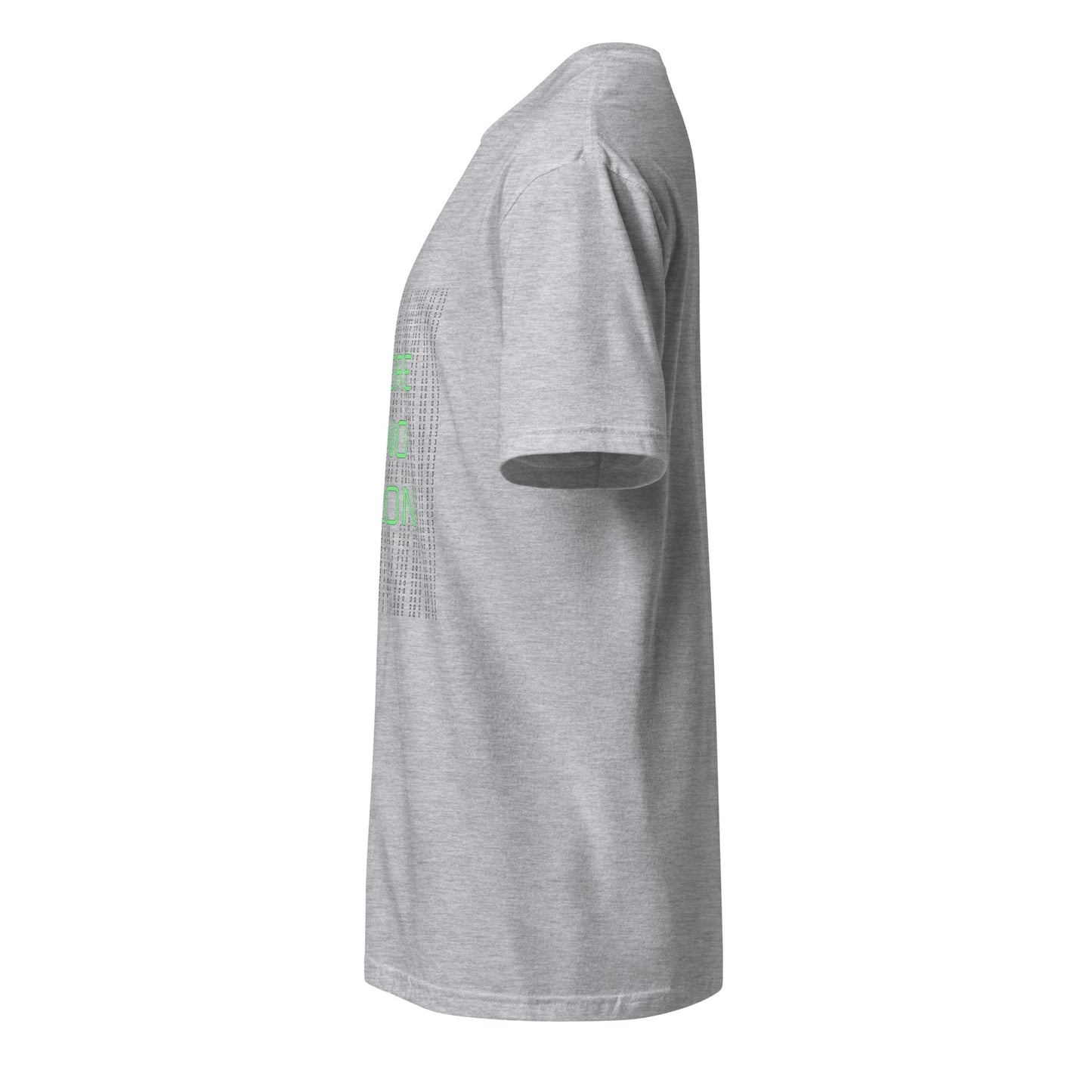 There Is No Spoon - Sci-Fi Nostalgia - Short-Sleeve Unisex T-Shirt - Graphic Tee - Sport Grey - Left side