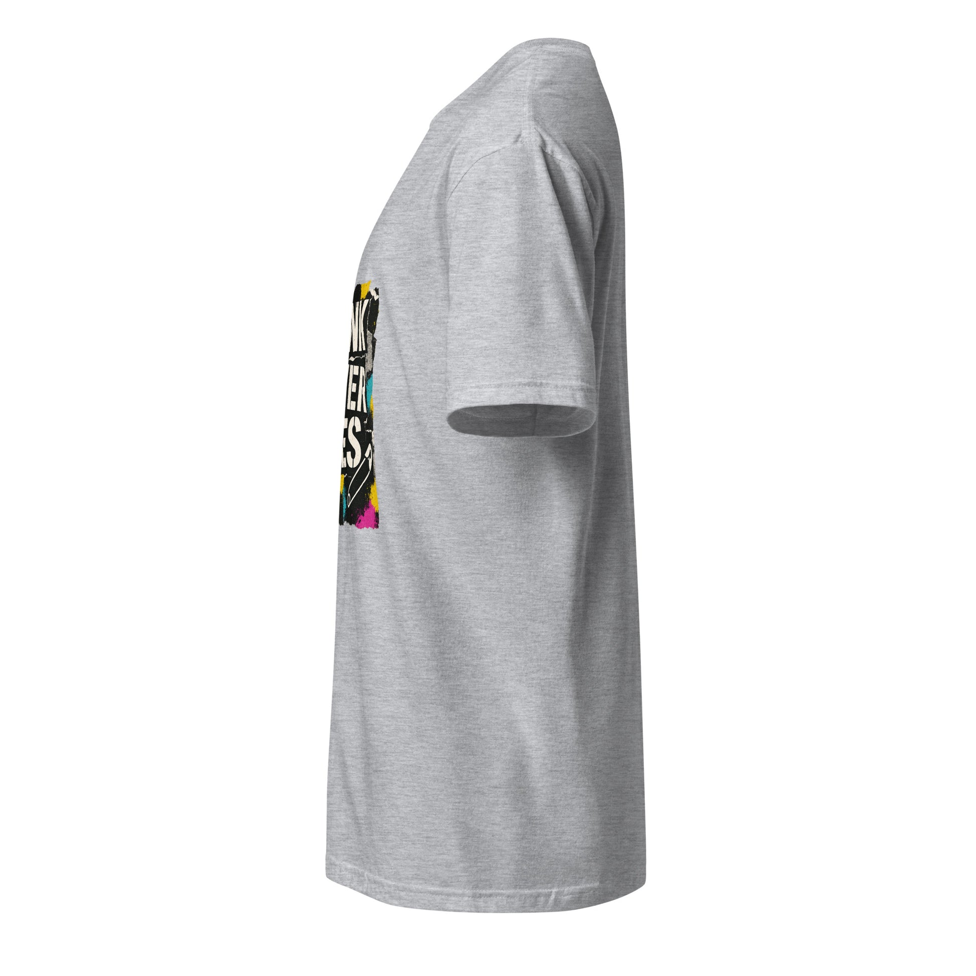 Punk Never Dies – Retro Punk Rock - Short-Sleeve Unisex T-Shirt - Graphic Tee - Sport Grey - Left side
