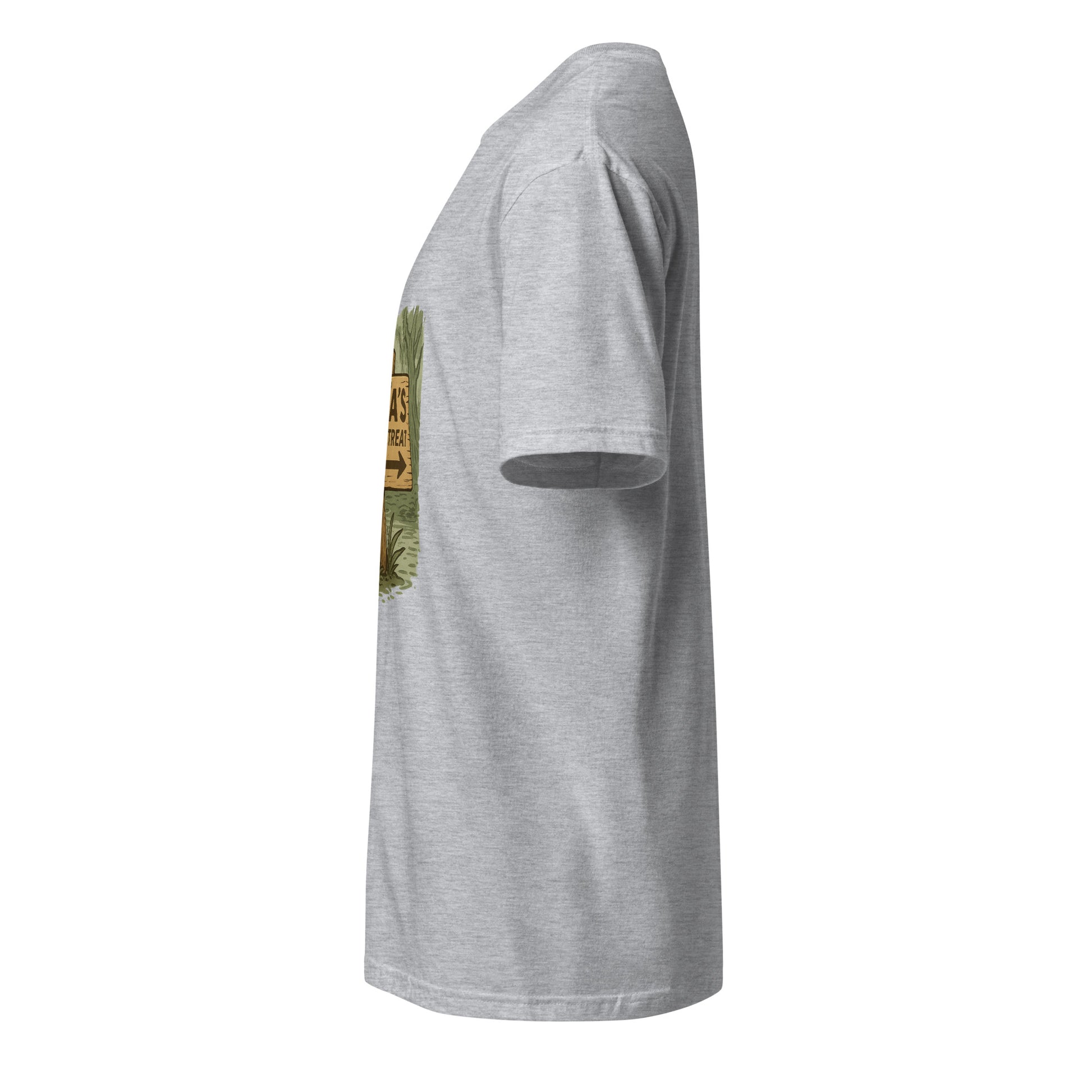 Yoda’s Yoga Retreat – Find Your Inner Force - Short-Sleeve Unisex T-Shirt - Graphic Tee - Sport Grey - Left side
