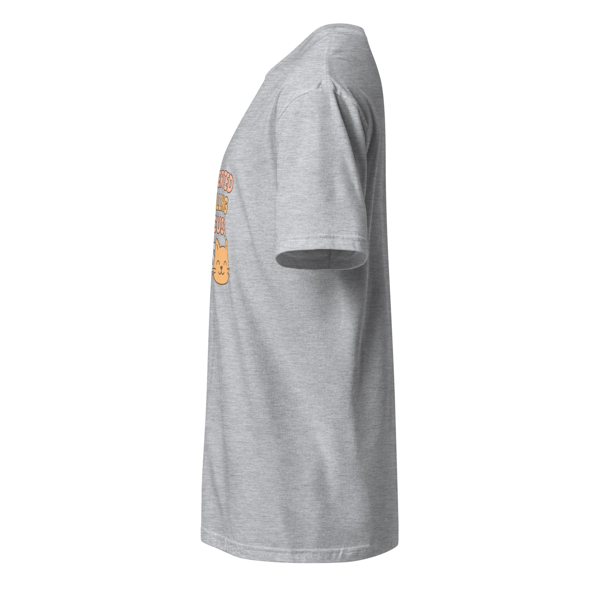 Introverted But Willing To Discuss Cats – Cozy Cat Lovers - Short-Sleeve Unisex T-Shirt - Graphic Tee - Sport Grey - Left side