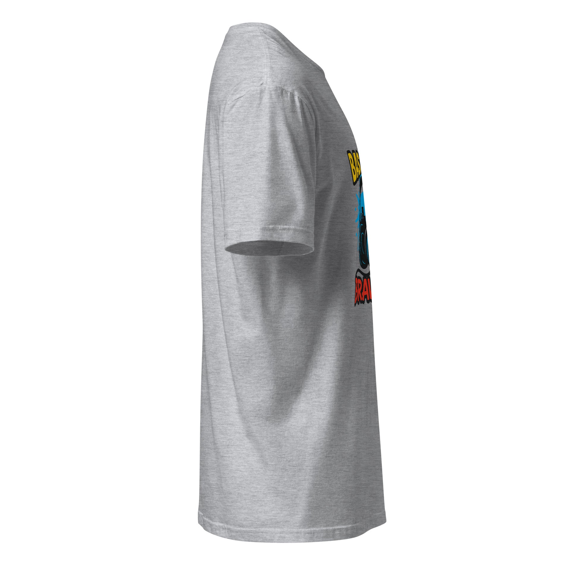 Bassline Brawler - Battle-Ready Beats - Short-Sleeve Unisex T-Shirt - Graphic Tee - Sport Grey - Right side