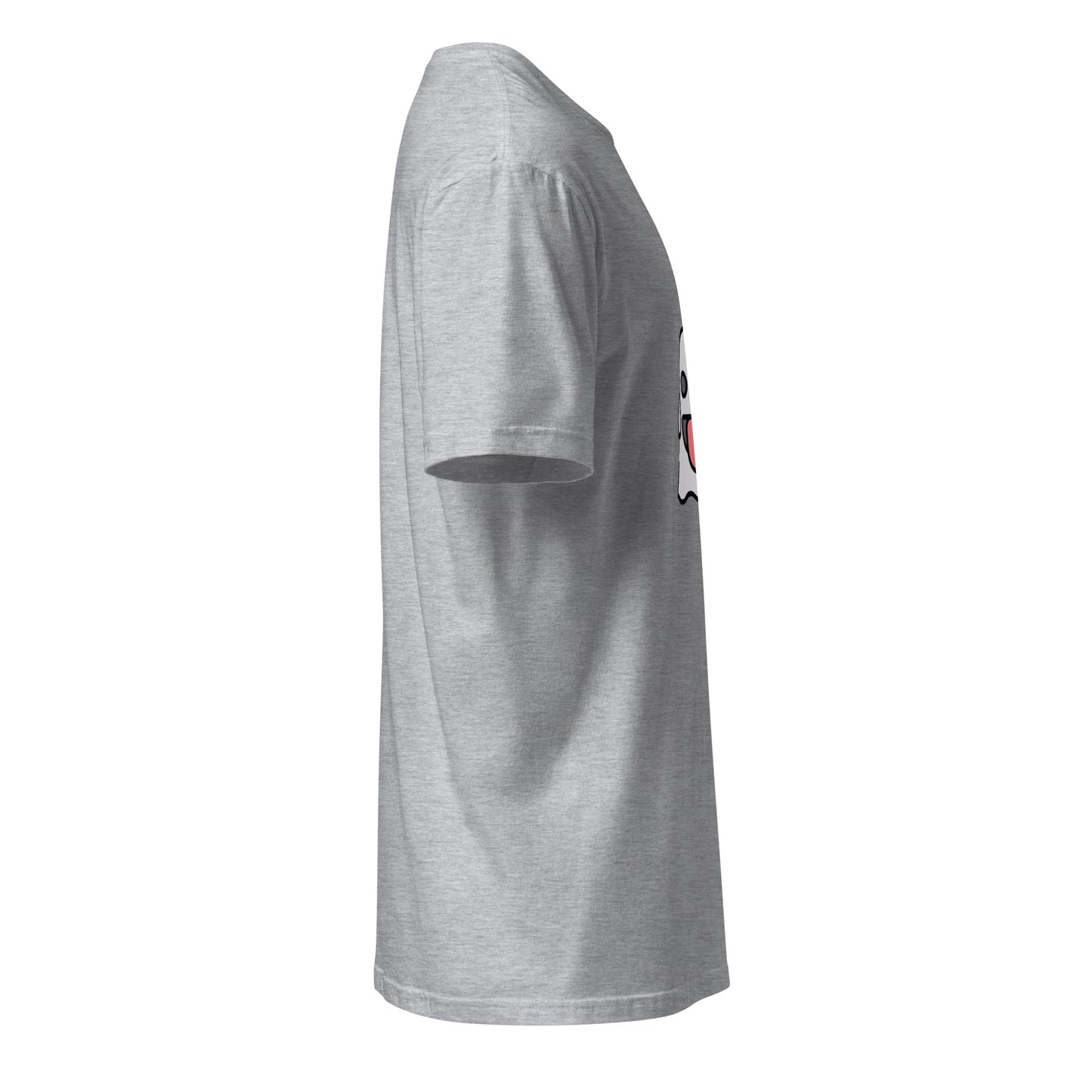 Spooky - Cheeky Ghost Vibes - Short-Sleeve Unisex T-Shirt - Graphic Tee - Sport Grey - Right side
