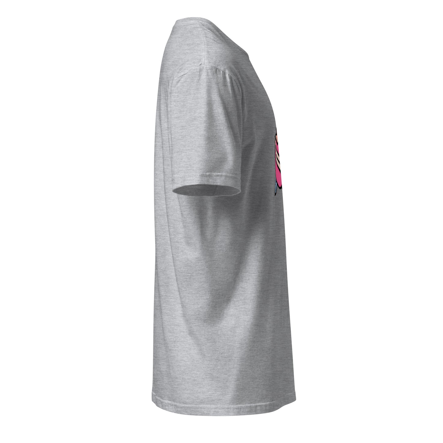 Heart & Dagger - Tattoo-Inspired Art - Short-Sleeve Unisex T-Shirt - Graphic Tee - Sport Grey - Right side
