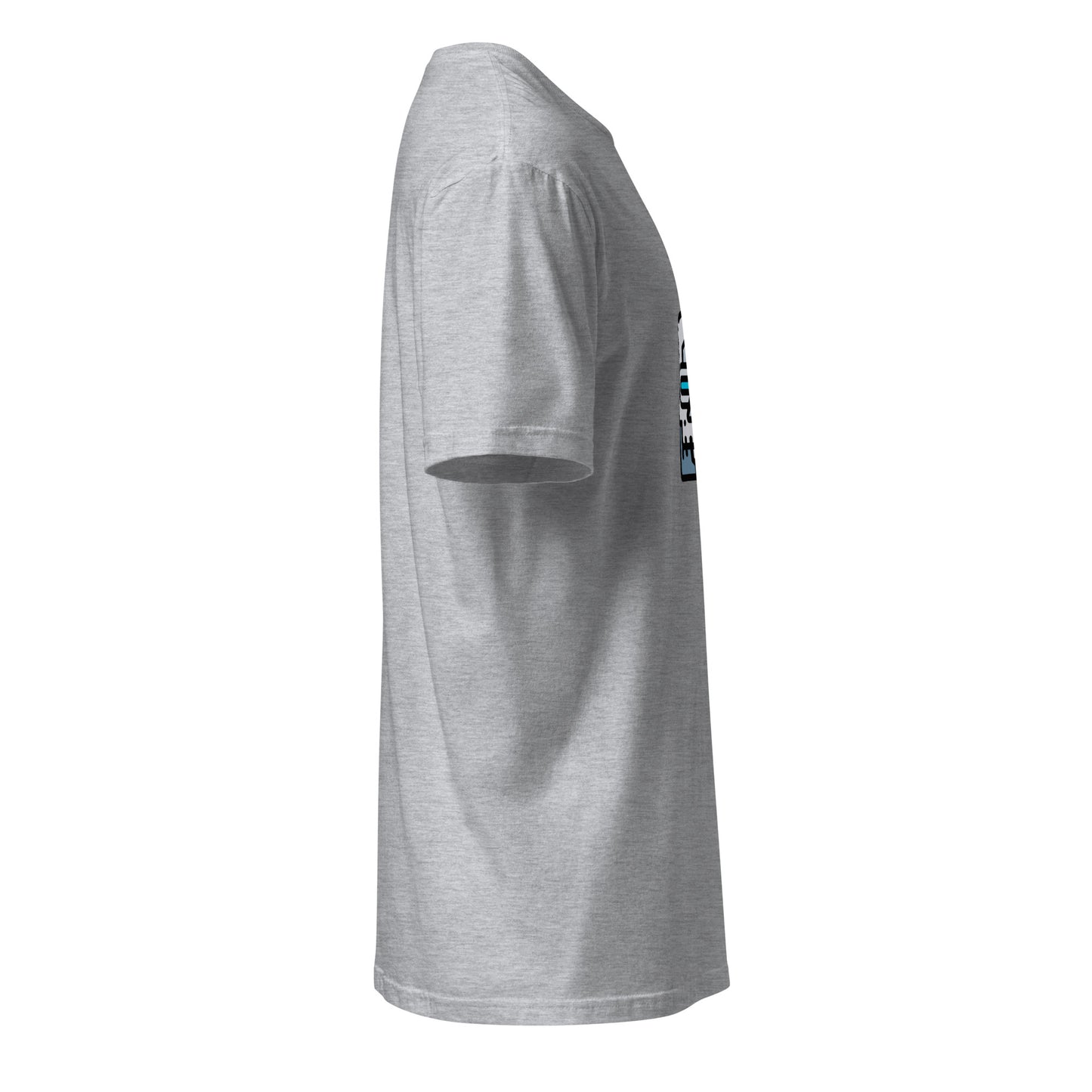 Cyber Robot - Futuristic Cyber Head - Short-Sleeve Unisex T-Shirt - Graphic Tee - Sport Grey - Right side
