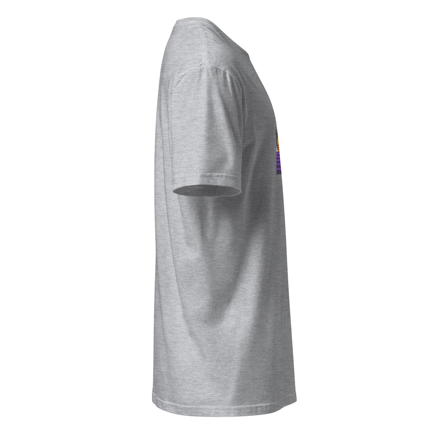 Retro Wave City - 80s Nostalgia - Short-Sleeve Unisex T-Shirt - Graphic Tee - Sport Grey - Right side
