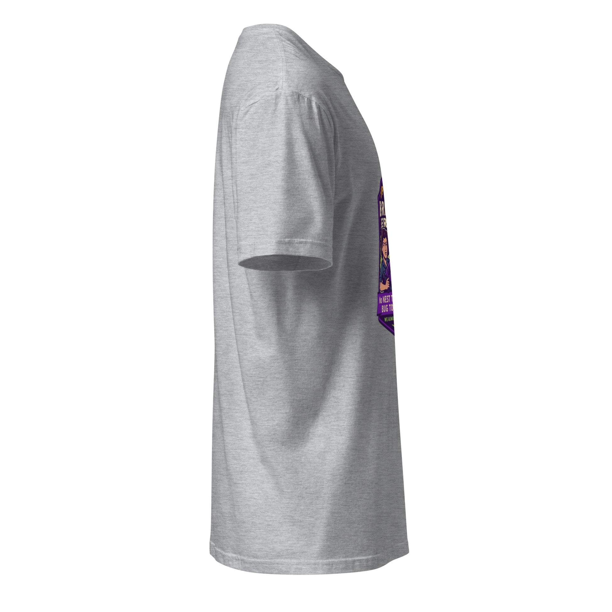 Ripley’s Bug Removal Service – Xenomorph Exterminator - Short-Sleeve Unisex T-Shirt - Graphic Tee - Sport Grey - Right side