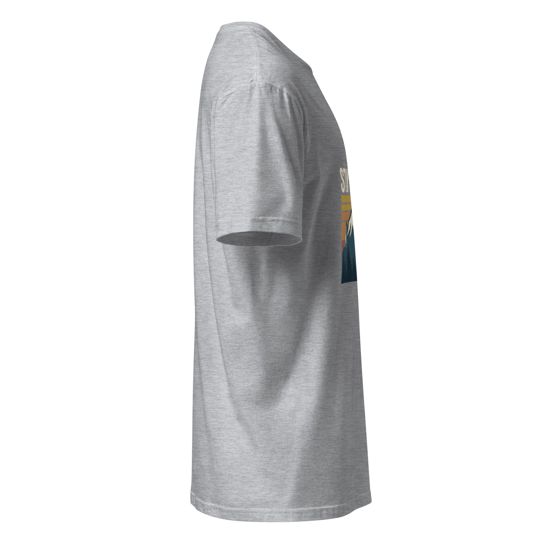 Stay Wild – Embrace The Adventure - Short-Sleeve Unisex T-Shirt - Graphic Tee - Sport Grey - Right side